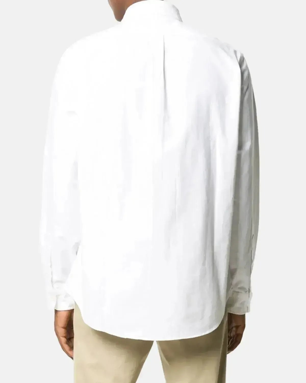 RALPH MENS LAUREN CUSTOM FIT OXFORD SHIRT WHITE – RALPH-LAUREN-710792041-001-S | Studio DOS by Designer Outlet Sales