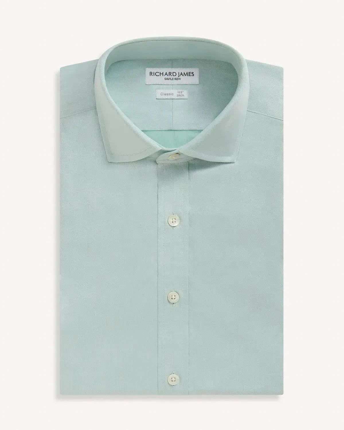 Richard James Classic Twill Shirt Sage Green Richard James Classic Twill Shirt Sage Green