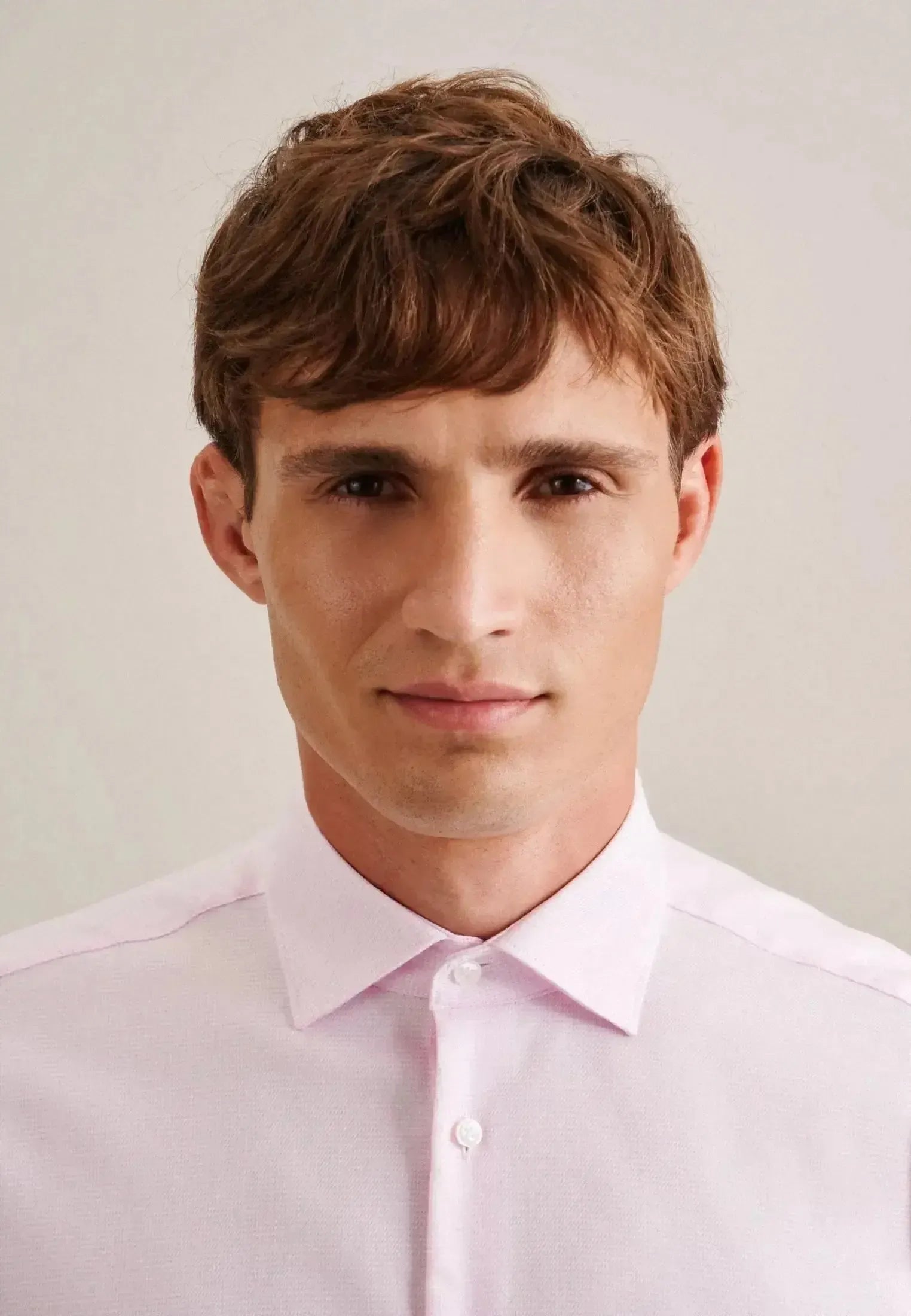Seidensticker Mens Regular Fit No Iron New Kent Structured Business Shirt Pink – 01.141960-42-38 | Studio DOS by Designer Outlet Sales