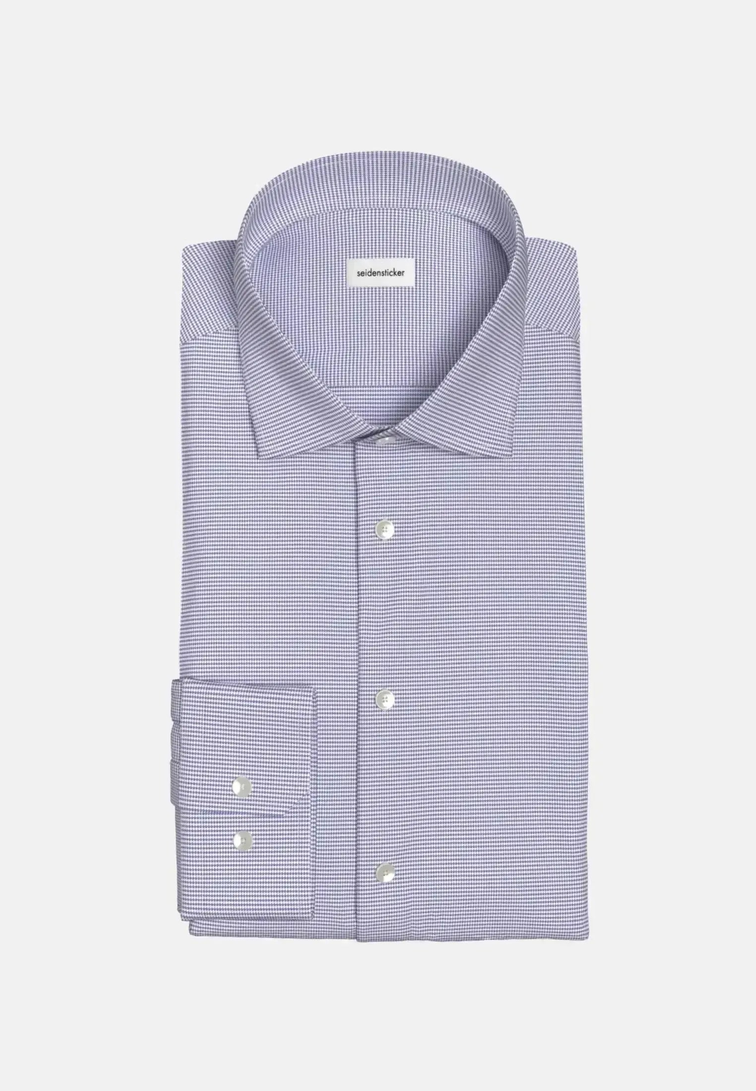 Seidensticker Mens Shaped Fit No Iron New Kent Structured Business Shirt Light Blue – 01.841960-13-37 | Studio DOS by Designer Outlet Sales
