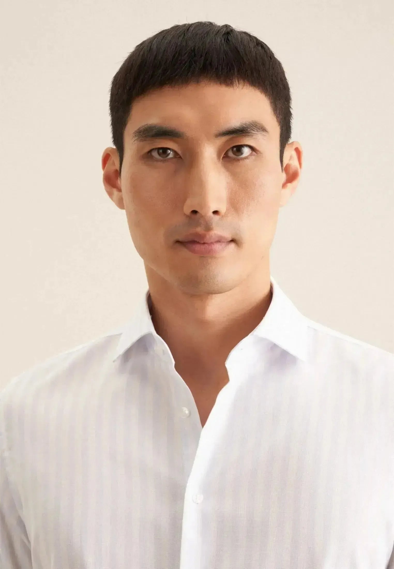 Seidensticker Mens Slim Fit No Iron Spread Kent Structured Stripe Business Shirt Light Blue – 01.646087-10-37 | Studio DOS by Designer Outlet Sales