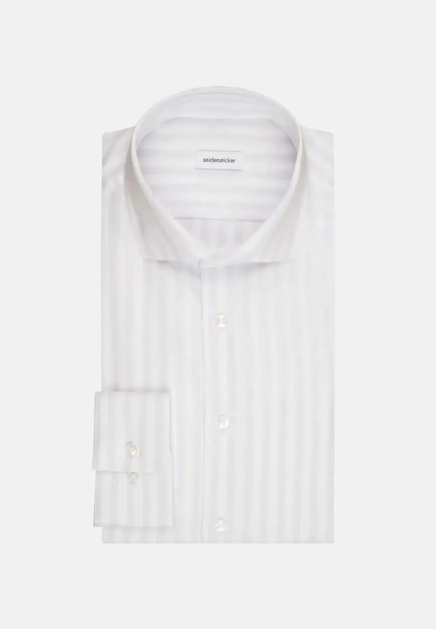 Seidensticker Mens Slim Fit No Iron Spread Kent Structured Stripe Business Shirt Light Blue – 01.646087-10-37 | Studio DOS by Designer Outlet Sales