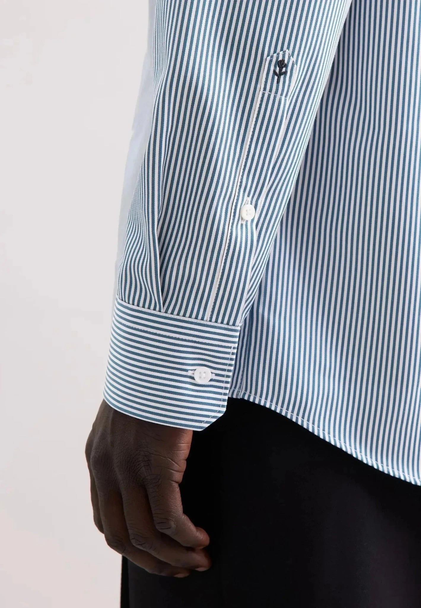 Seidensticker Regular Fit Easy Iron New Kent Striped Business Shirt Dark Teal – 01.145080-78-38 | Studio DOS by Designer Outlet Sales