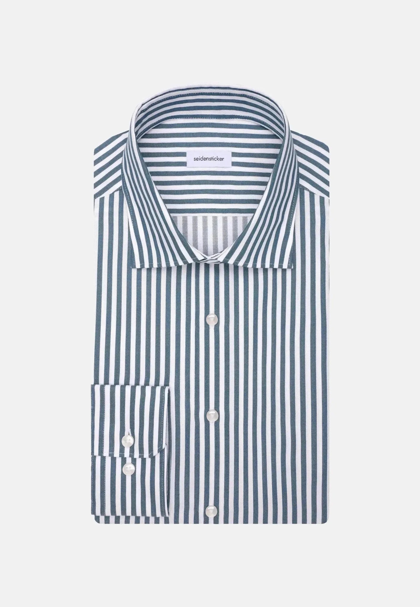 Seidensticker Regular Fit No Iron New Kent Striped Business Shirt Dark Teal – 01.143550-78-38 | Studio DOS by Designer Outlet Sales