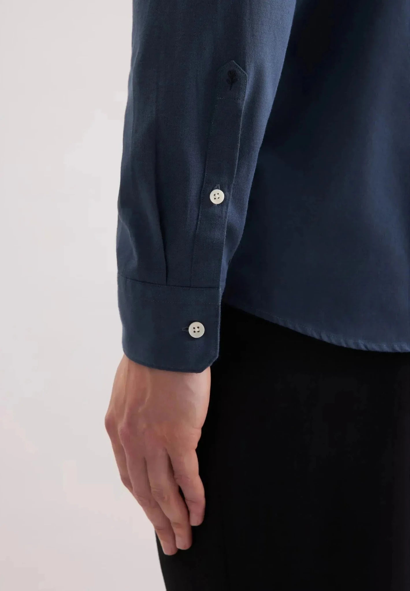Seidensticker Regular Fit Spread Kent Pepita Flannel Shirt Dark Blue – 01.845572-18-38 | Studio DOS by Designer Outlet Sales