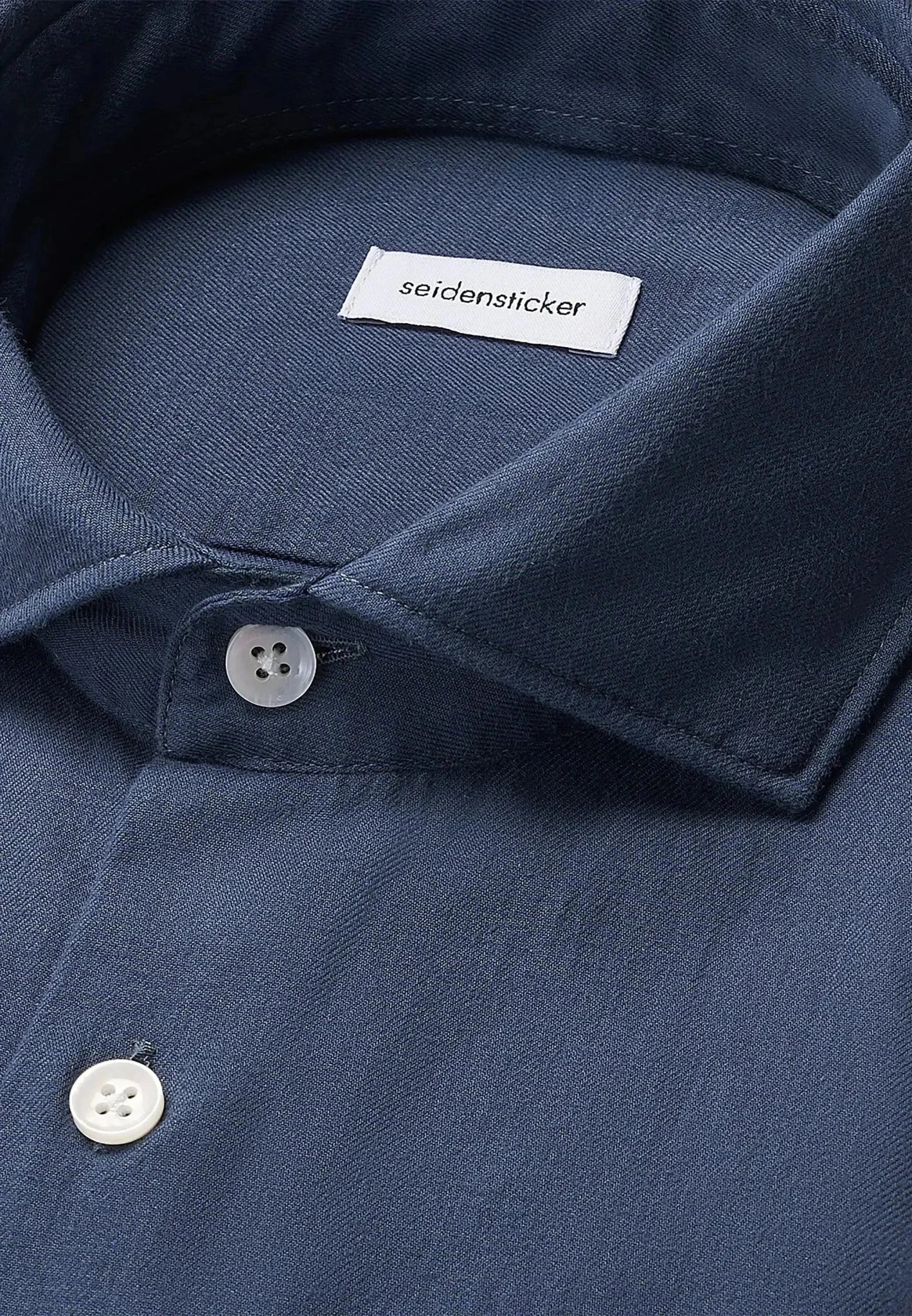 Seidensticker Regular Fit Spread Kent Pepita Flannel Shirt Dark Blue – 01.845572-18-38 | Studio DOS by Designer Outlet Sales