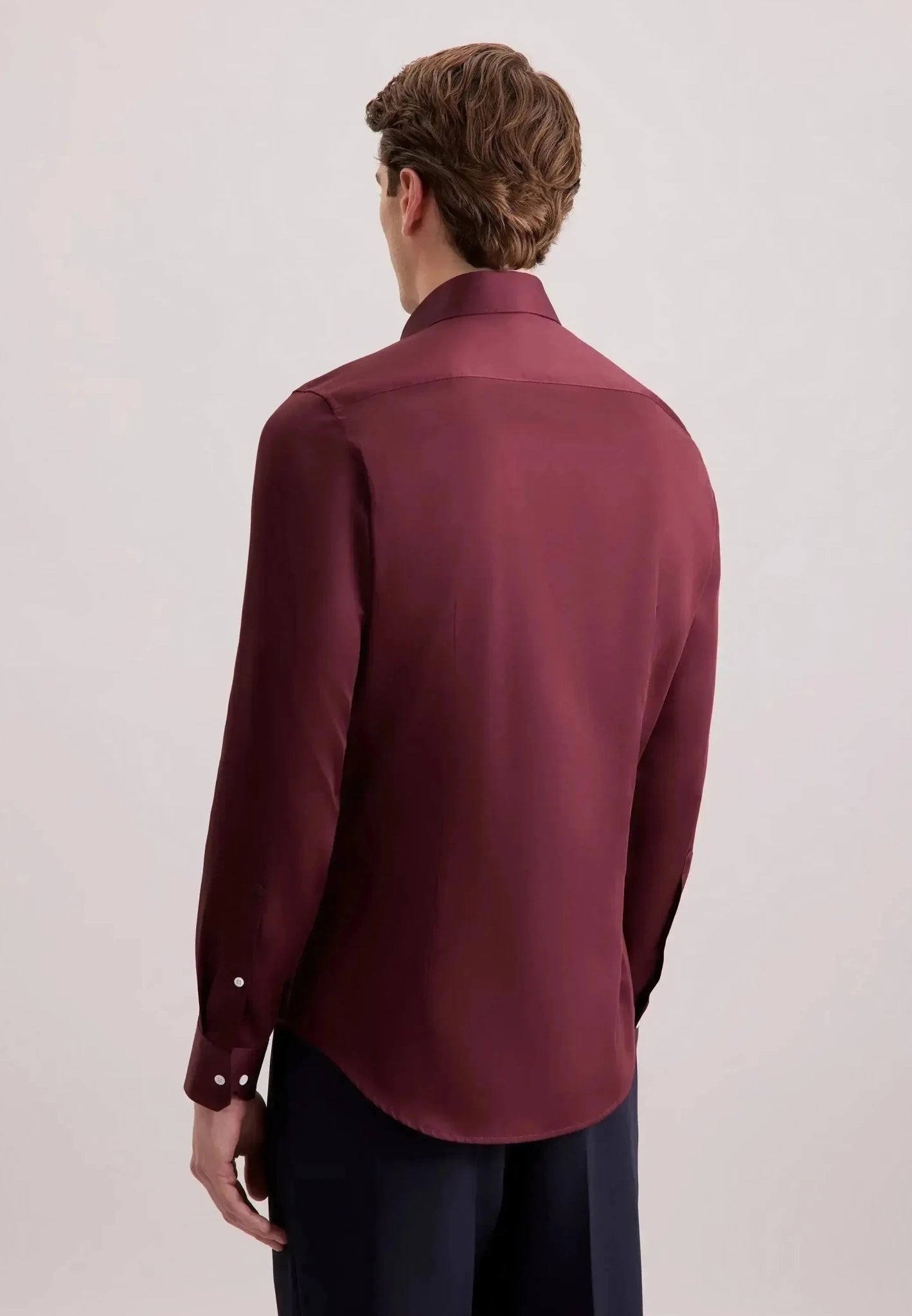 Seidensticker Shaped Fit Easy Iron New Kent Business Shirt Burgundy – 01.845070-49-38 | Studio DOS by Designer Outlet Sales