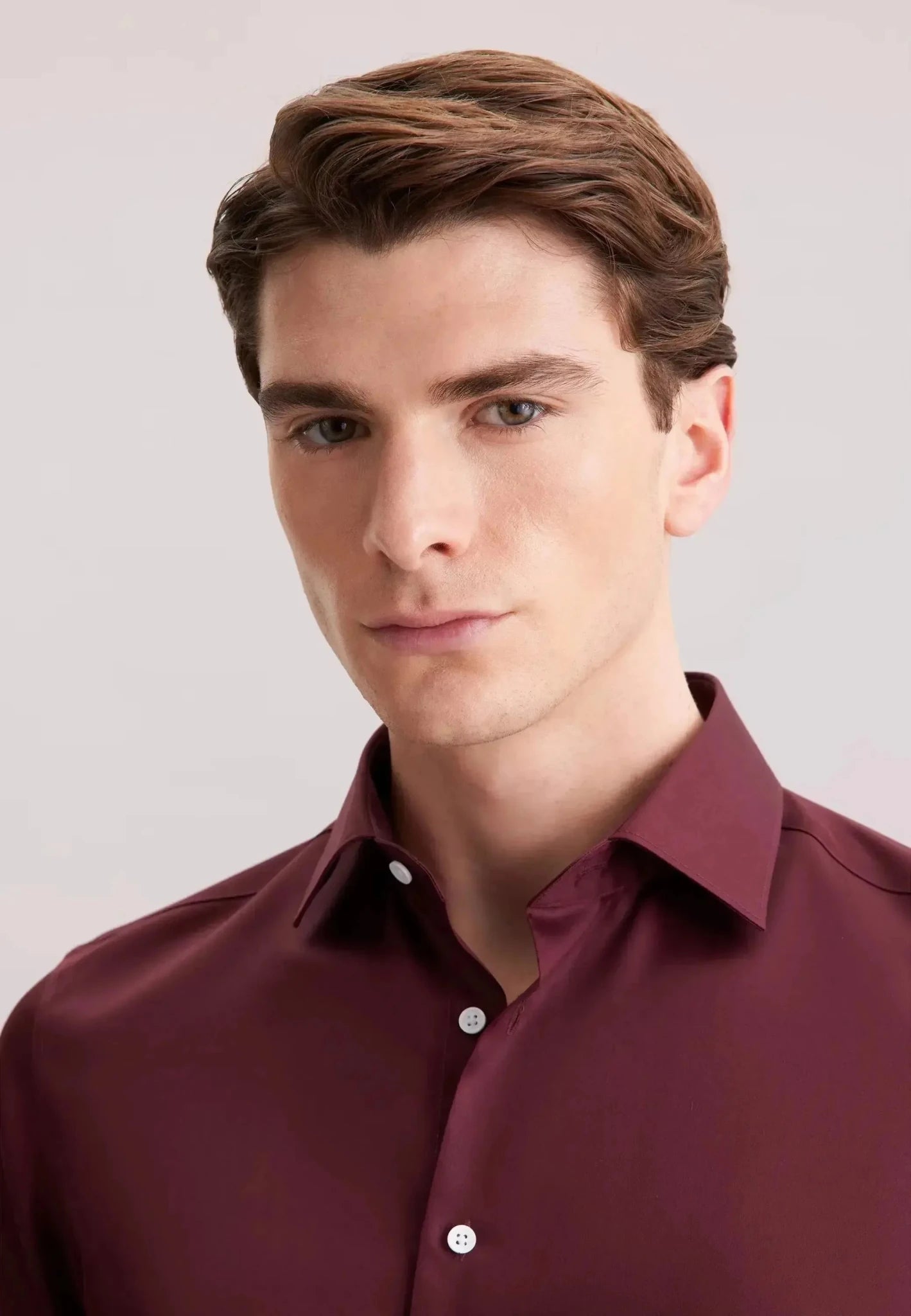 Seidensticker Shaped Fit Easy Iron New Kent Business Shirt Burgundy – 01.845070-49-38 | Studio DOS by Designer Outlet Sales