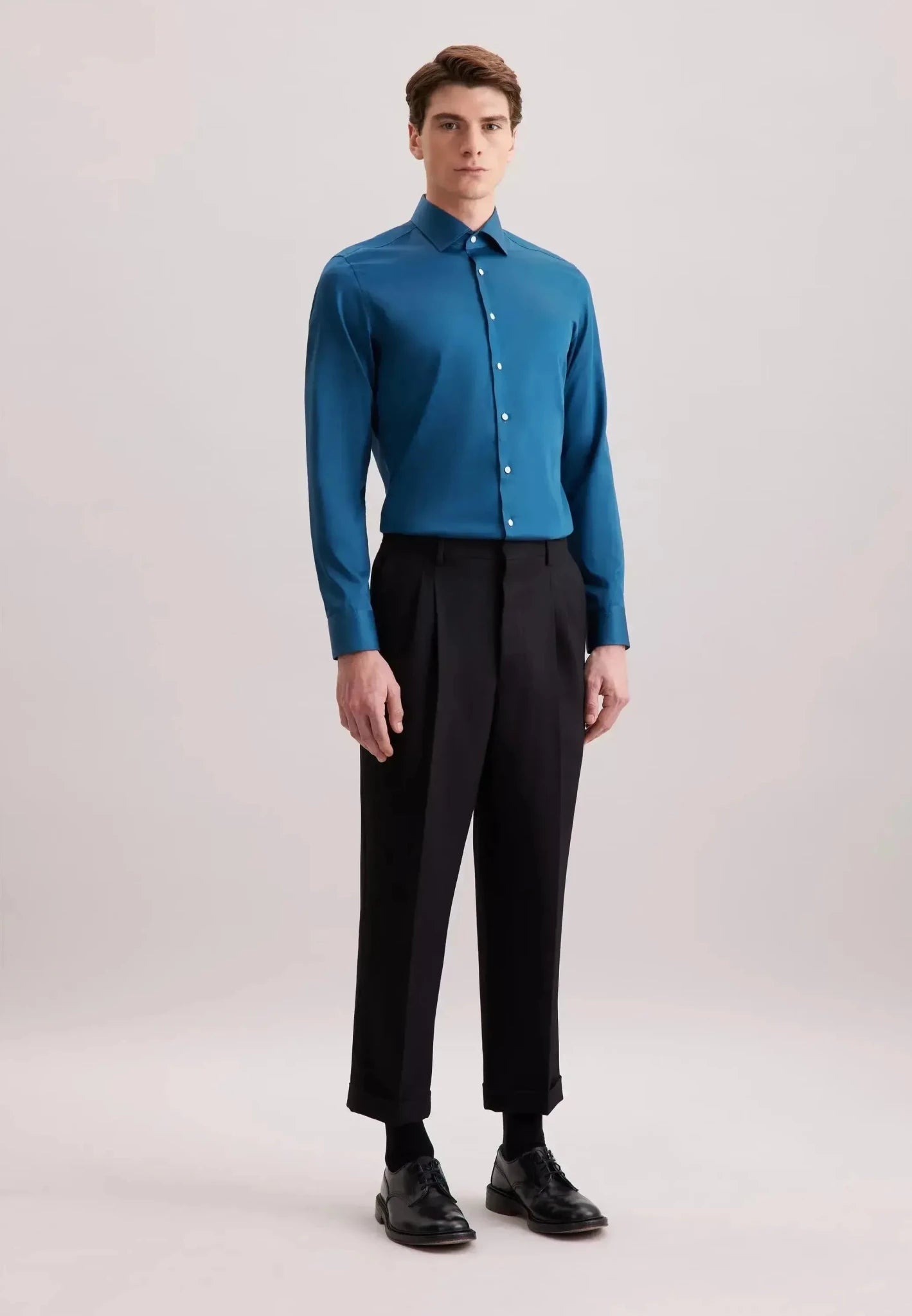 Seidensticker Shaped Fit Easy Iron New Kent Business Shirt Dark Teal – 01.845070-78-38 | Studio DOS by Designer Outlet Sales