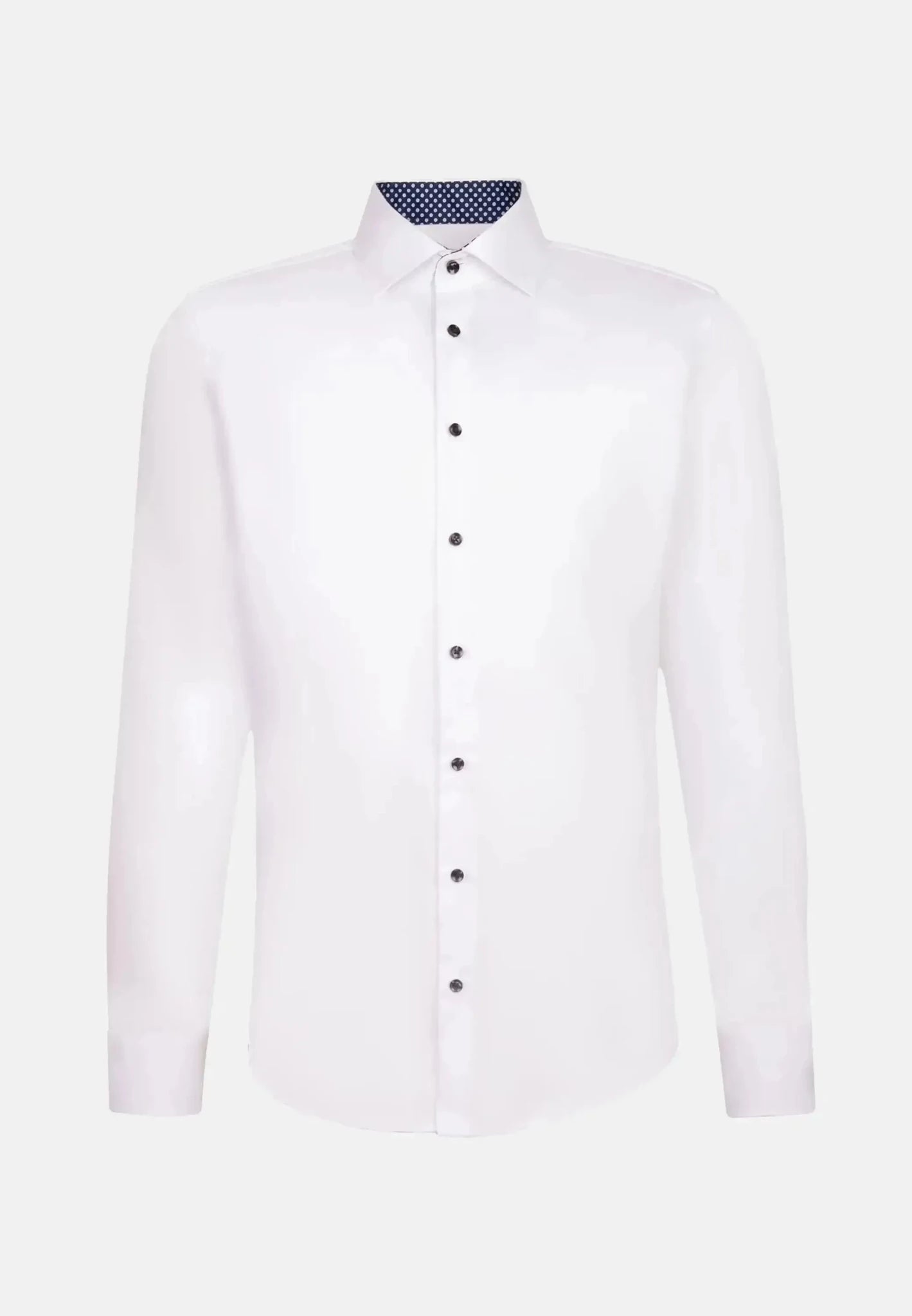 Seidensticker Slim Fit No Iron Contrast Kent Collar Business Shirt White – 01.849540-01-37 | Studio DOS by Designer Outlet Sales