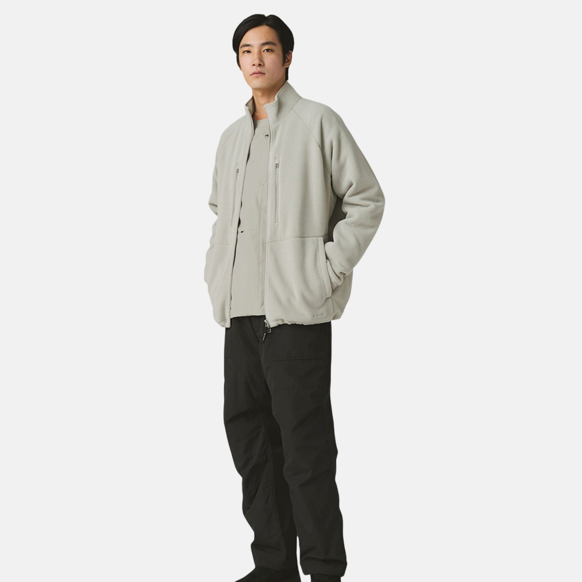 Snow Peak Mens Water - Repellent Fleece Jacket Light Grey – SPR906-M | Studio DOS by Designer Outlet Sales