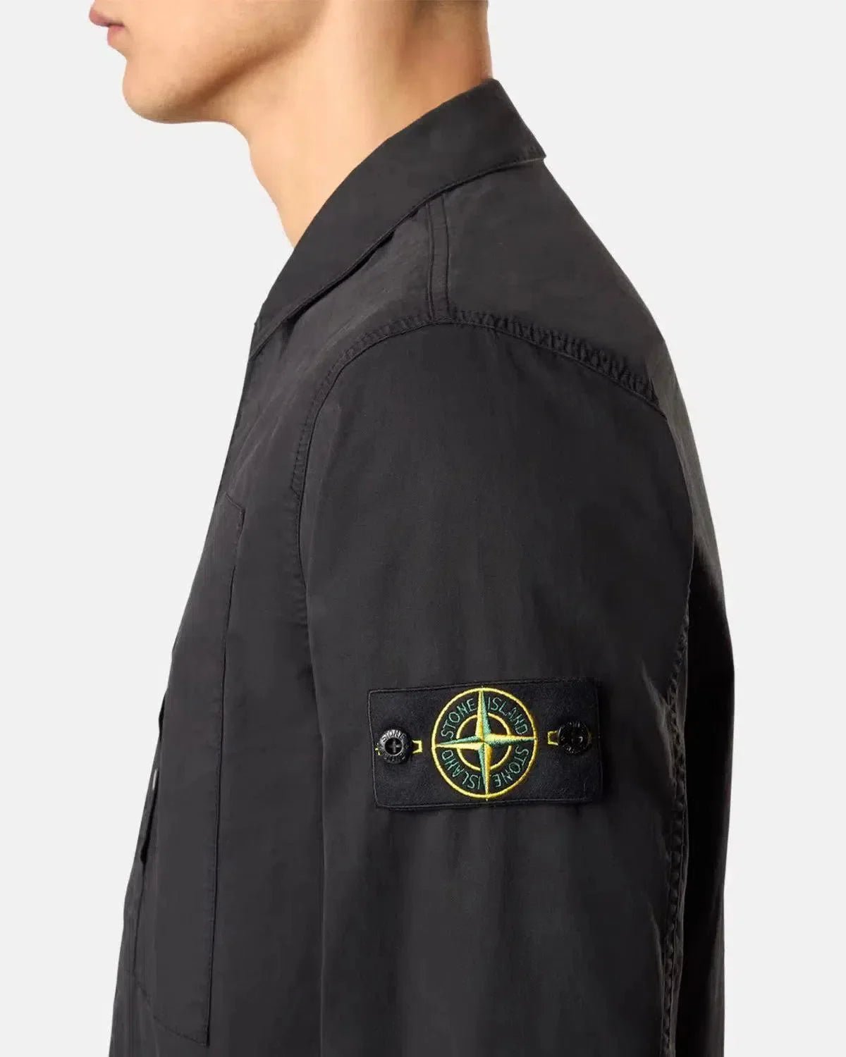 STONE ISLAND 1200033 SUPIMA COTTON TWILL STRETCH - TC OVERSHIRT BLACK – STONE-ISLAND-K1S151200033-S0010-V0029-M | Studio DOS by Designer Outlet Sales