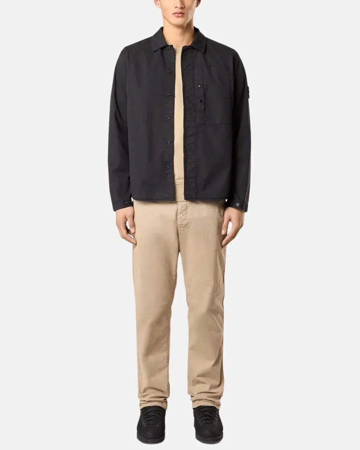 STONE ISLAND 1200033 SUPIMA COTTON TWILL STRETCH - TC OVERSHIRT BLACK – STONE-ISLAND-K1S151200033-S0010-V0029-M | Studio DOS by Designer Outlet Sales