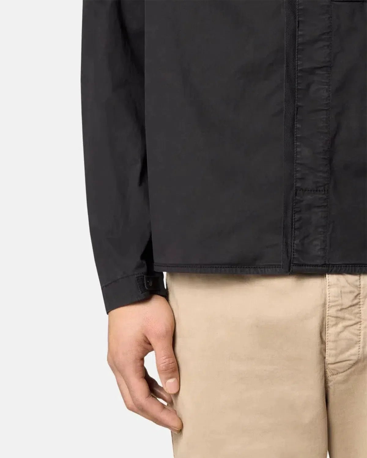 STONE ISLAND 1200033 SUPIMA COTTON TWILL STRETCH - TC OVERSHIRT BLACK – STONE-ISLAND-K1S151200033-S0010-V0029-M | Studio DOS by Designer Outlet Sales