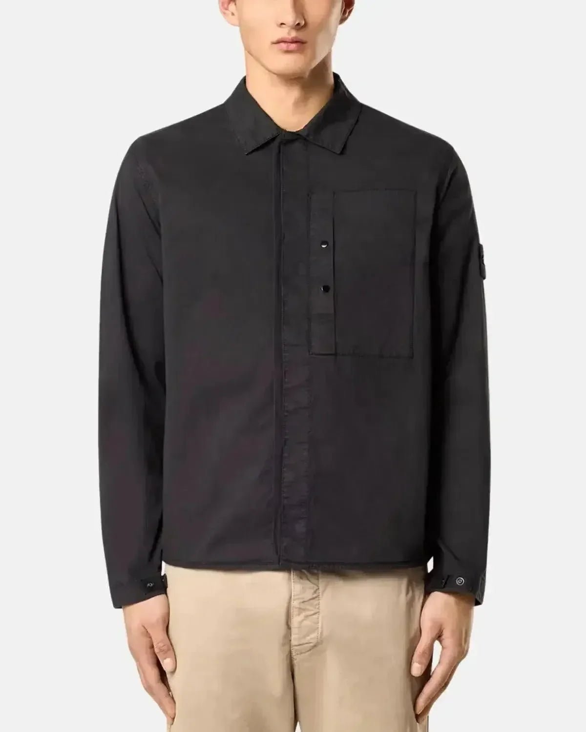 STONE ISLAND 1200033 SUPIMA COTTON TWILL STRETCH - TC OVERSHIRT BLACK – STONE-ISLAND-K1S151200033-S0010-V0029-S | Studio DOS by Designer Outlet Sales