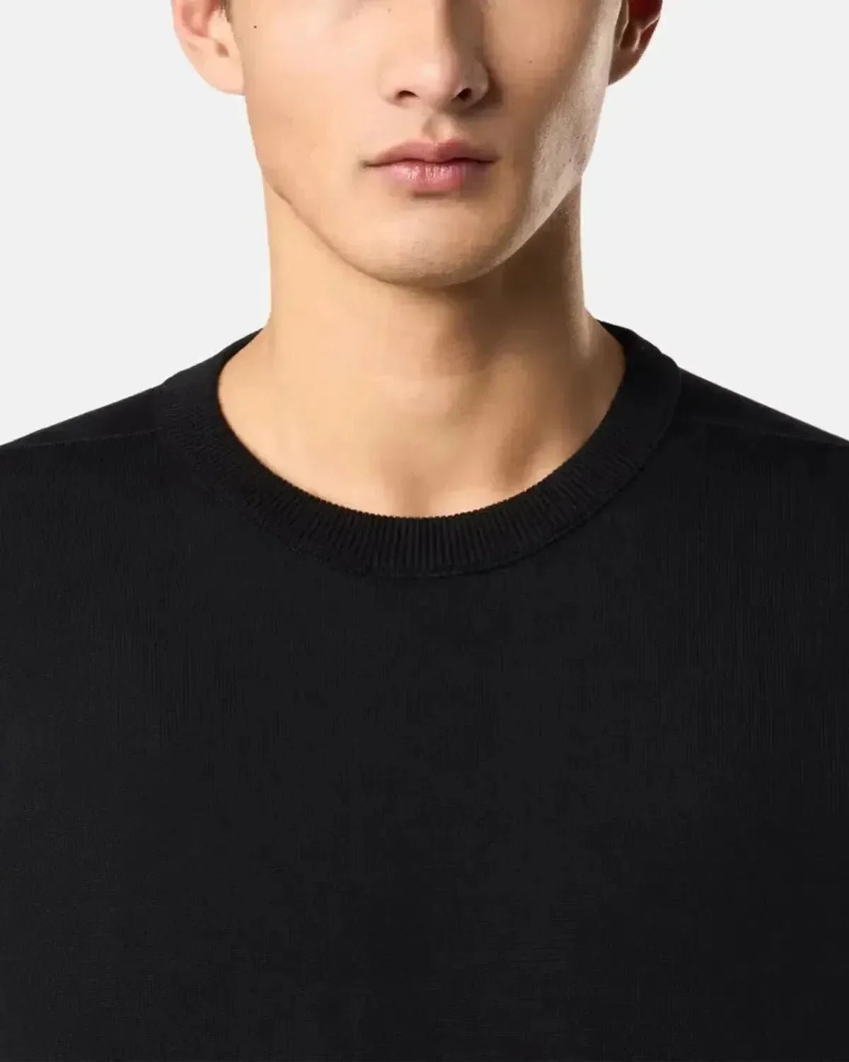 STONE ISLAND 5100053 SOFT ORGANIC COTTON CREWNECK KNIT BLACK – STONE-ISLAND-K1S155100053-S00B2-V0029-S | Studio DOS by Designer Outlet Sales