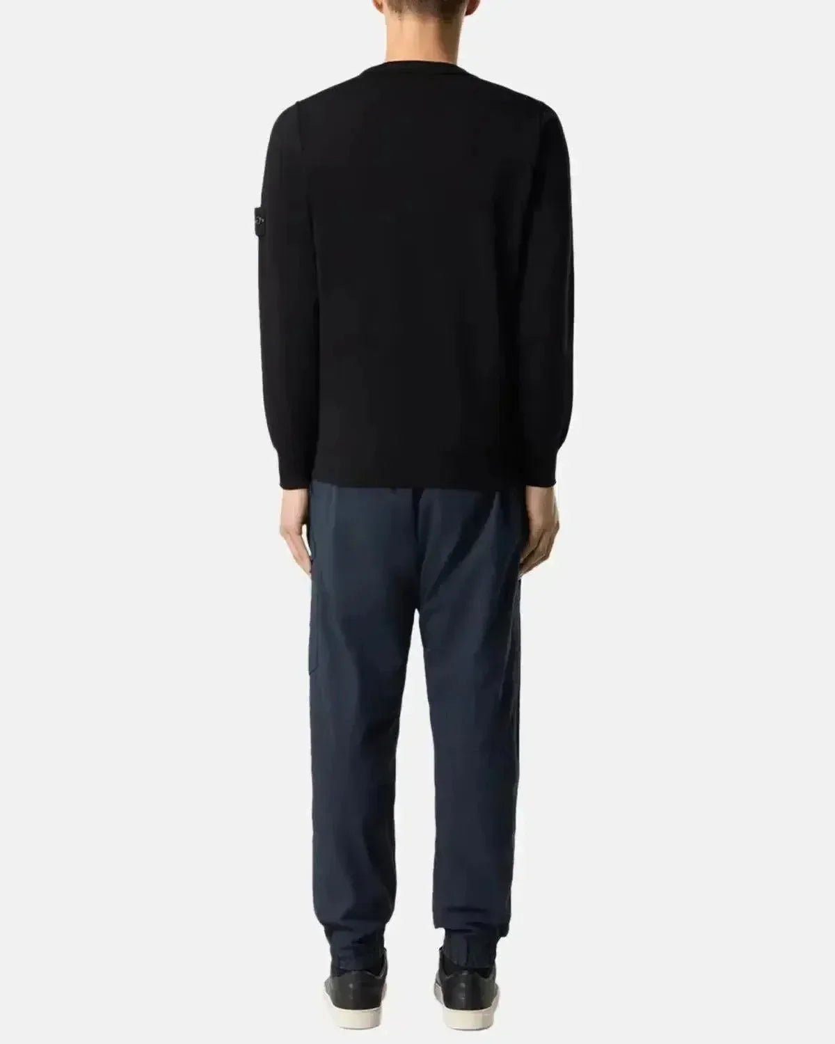 STONE ISLAND 5100053 SOFT ORGANIC COTTON CREWNECK KNIT BLACK – STONE-ISLAND-K1S155100053-S00B2-V0029-S | Studio DOS by Designer Outlet Sales