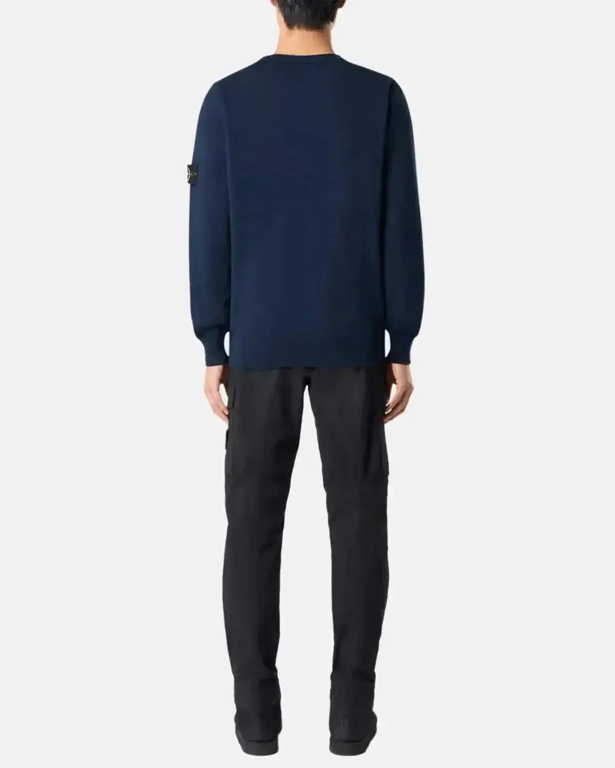 STONE ISLAND 5100053 SOFT ORGANIC COTTON CREWNECK KNIT NAVY BLUE – STONE-ISLAND-K1S155100053-S00B2-V0020-S | Studio DOS by Designer Outlet Sales