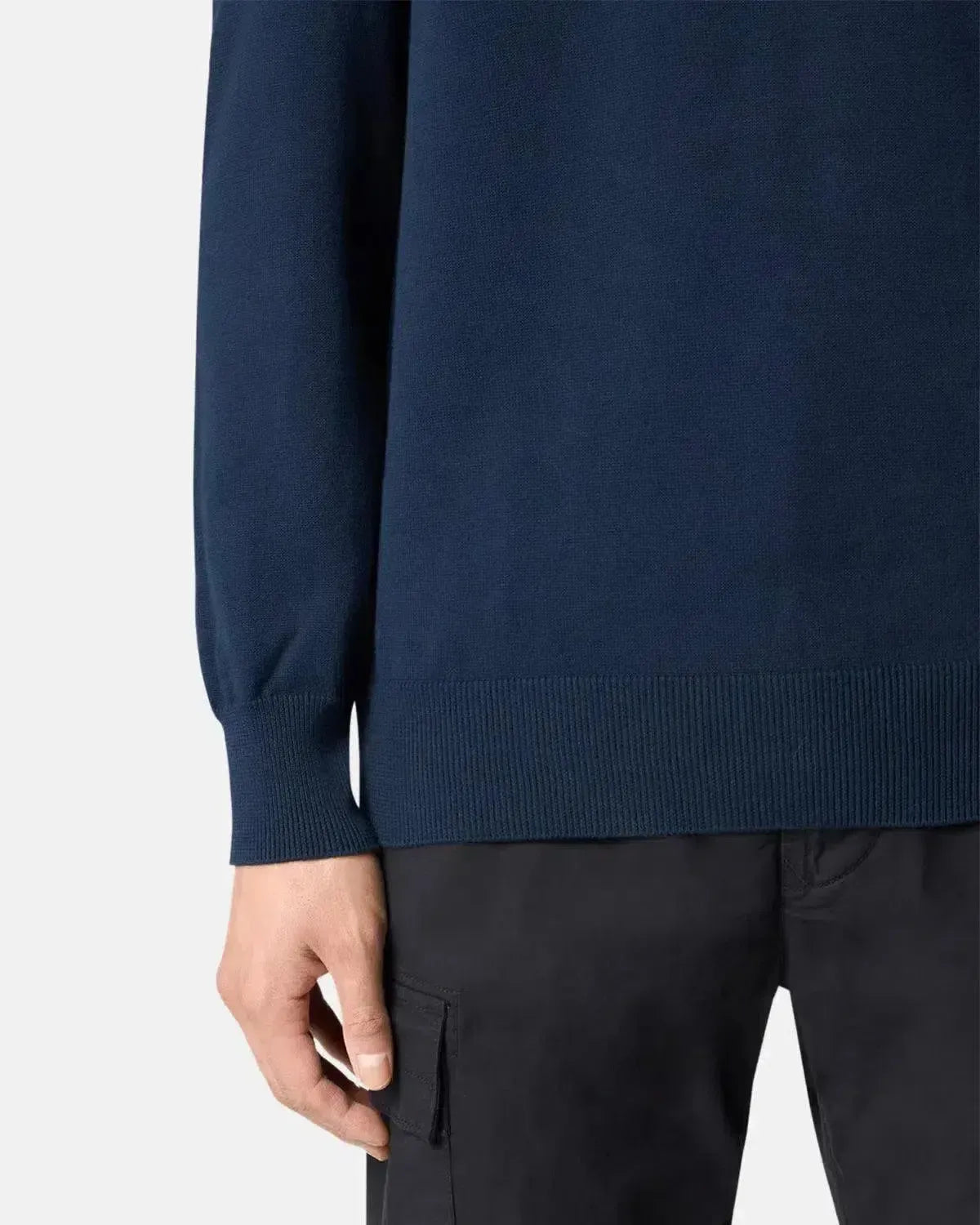 STONE ISLAND 5100053 SOFT ORGANIC COTTON CREWNECK KNIT NAVY BLUE – STONE-ISLAND-K1S155100053-S00B2-V0020-S | Studio DOS by Designer Outlet Sales