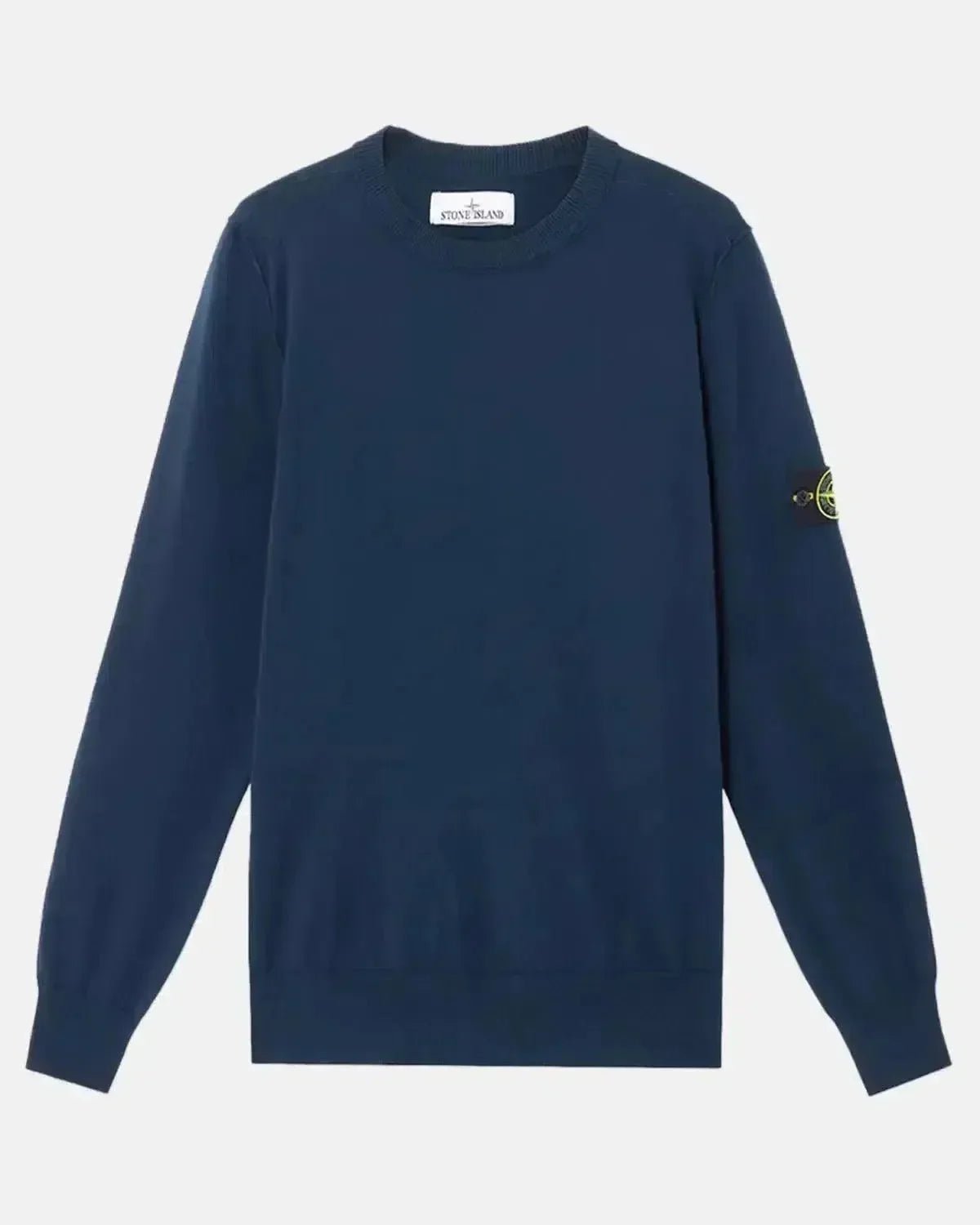 STONE ISLAND 5100053 SOFT ORGANIC COTTON CREWNECK KNIT NAVY BLUE – STONE-ISLAND-K1S155100053-S00B2-V0020-S | Studio DOS by Designer Outlet Sales