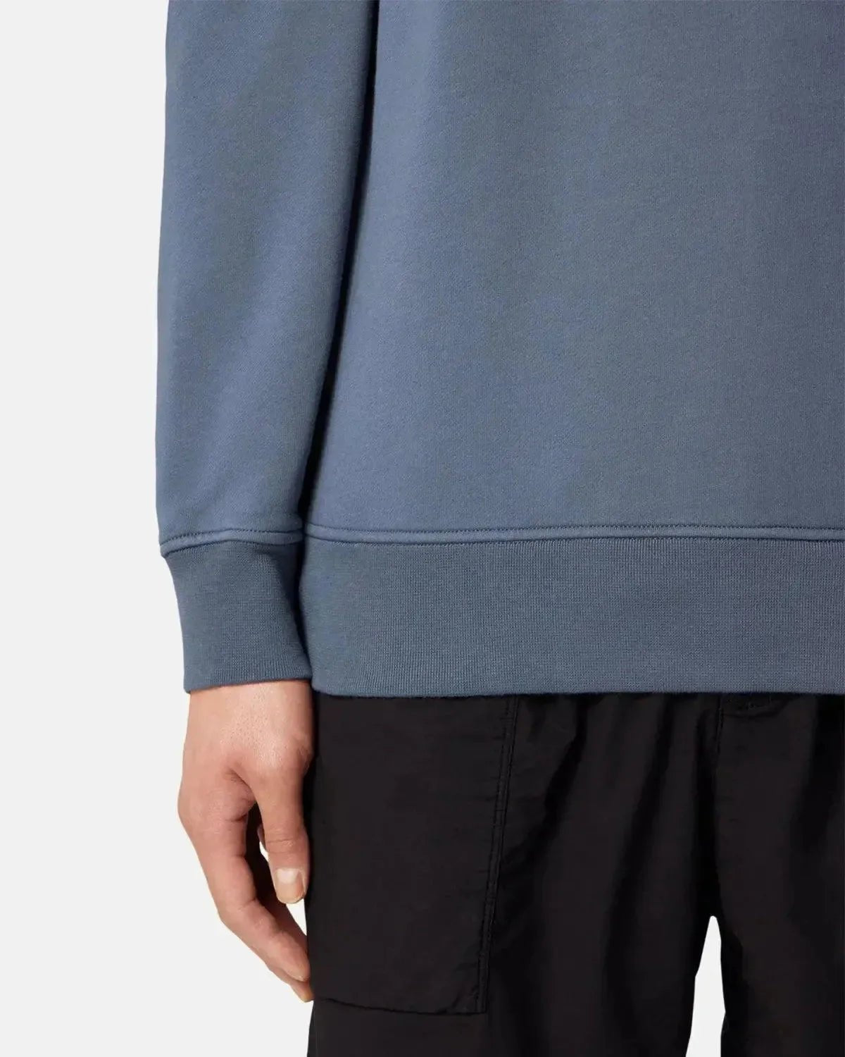 STONE ISLAND 6100044 ORGANIC COTTON FLEECE SWEATSHIRT AVIO BLUE – STONE-ISLAND-K1S156100044-S0051-V0024-M | Studio DOS by Designer Outlet Sales