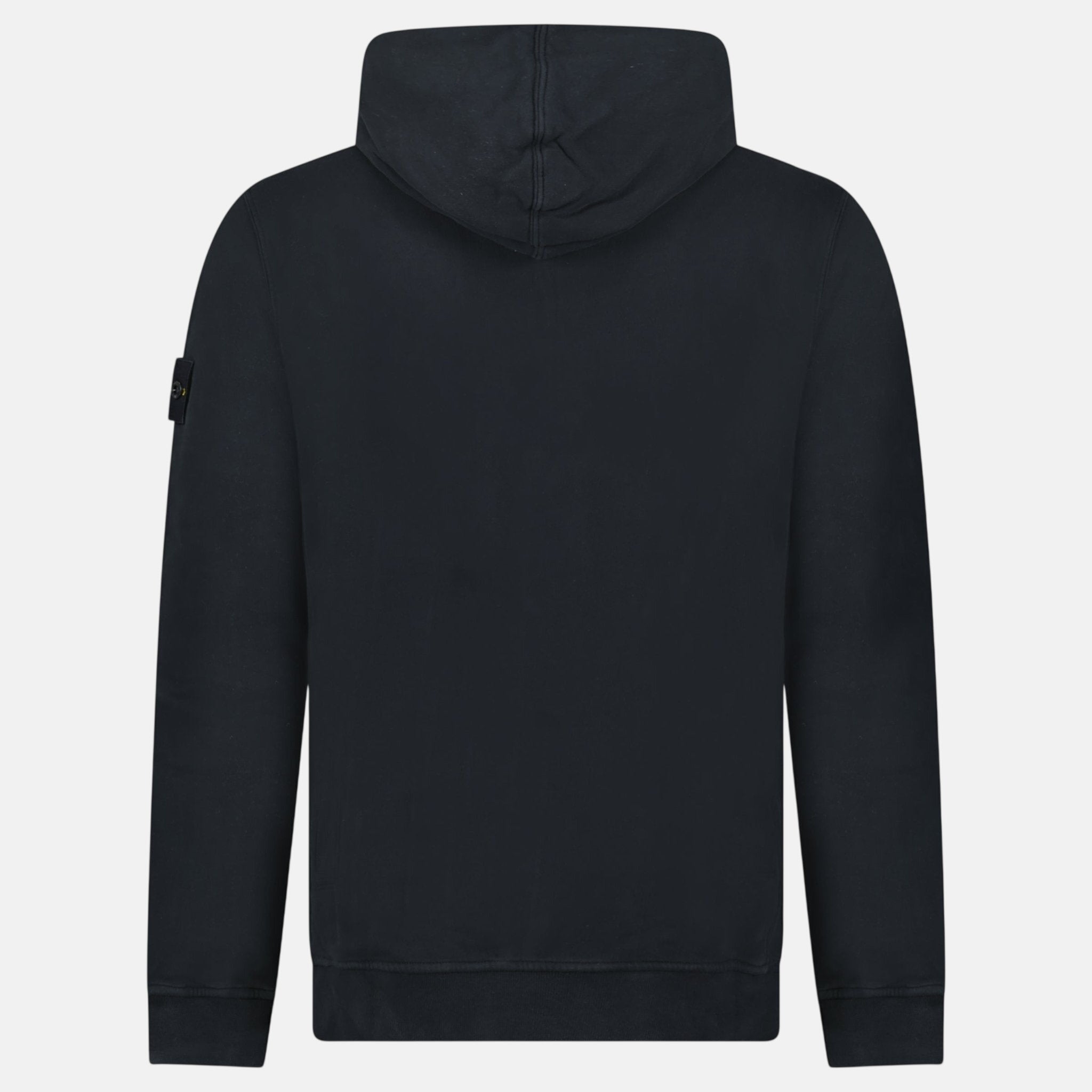 Stone Island Brushed Organic Cotton Hoodie Black – B22 | Studio DOS by Designer Outlet Sales