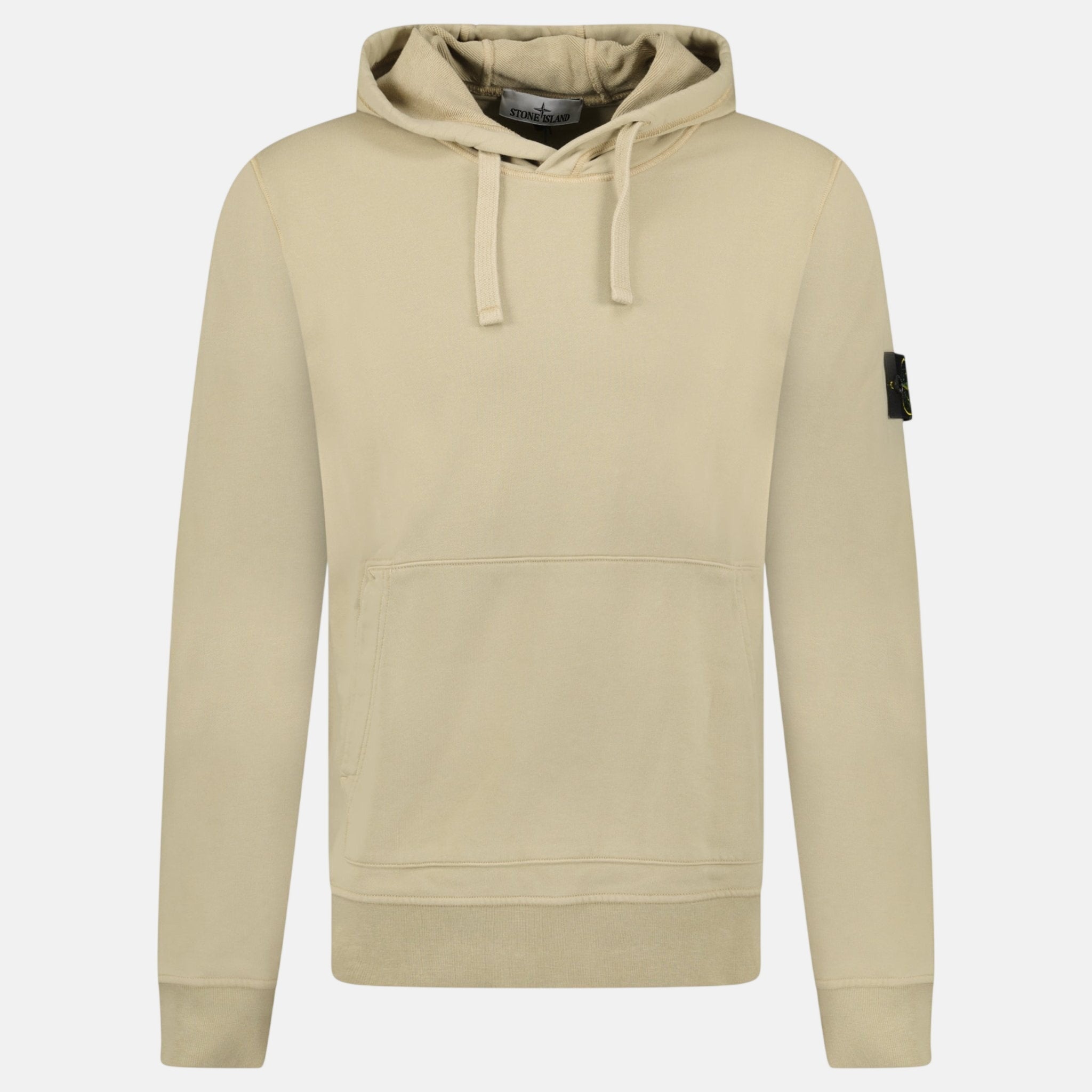 Stone Island Brushed Organic Cotton Hoodie Desert – B4 | Studio DOS by Designer Outlet Sales