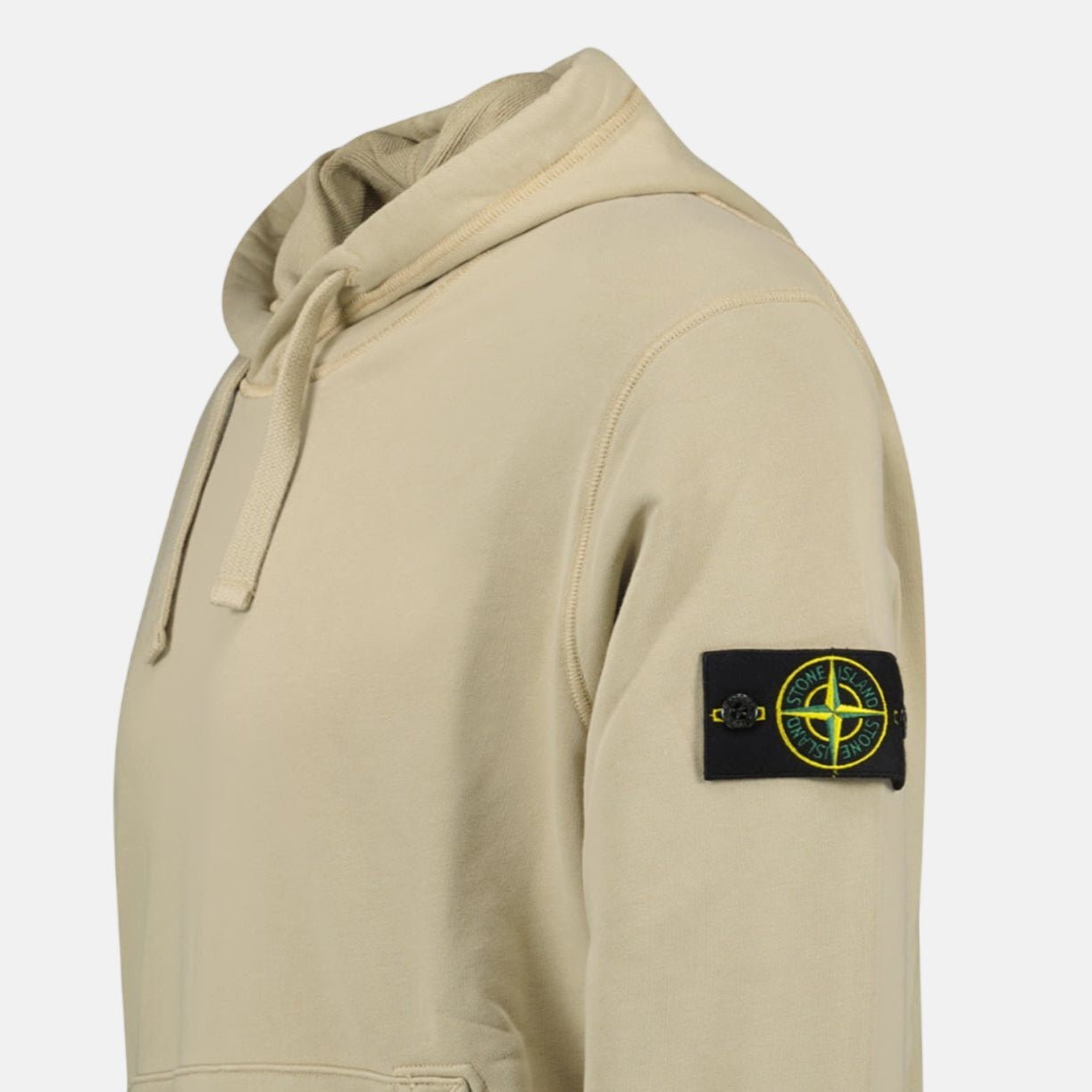 Stone Island Brushed Organic Cotton Hoodie Desert – B4 | Studio DOS by Designer Outlet Sales