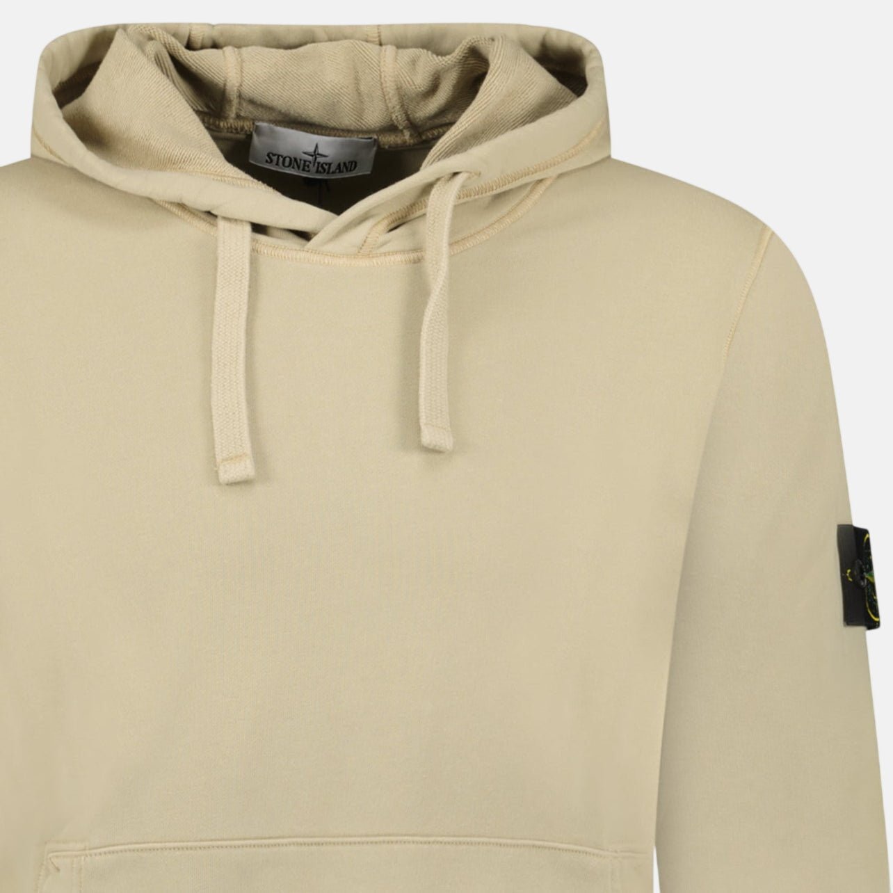 Stone Island Brushed Organic Cotton Hoodie Desert – B4 | Studio DOS by Designer Outlet Sales
