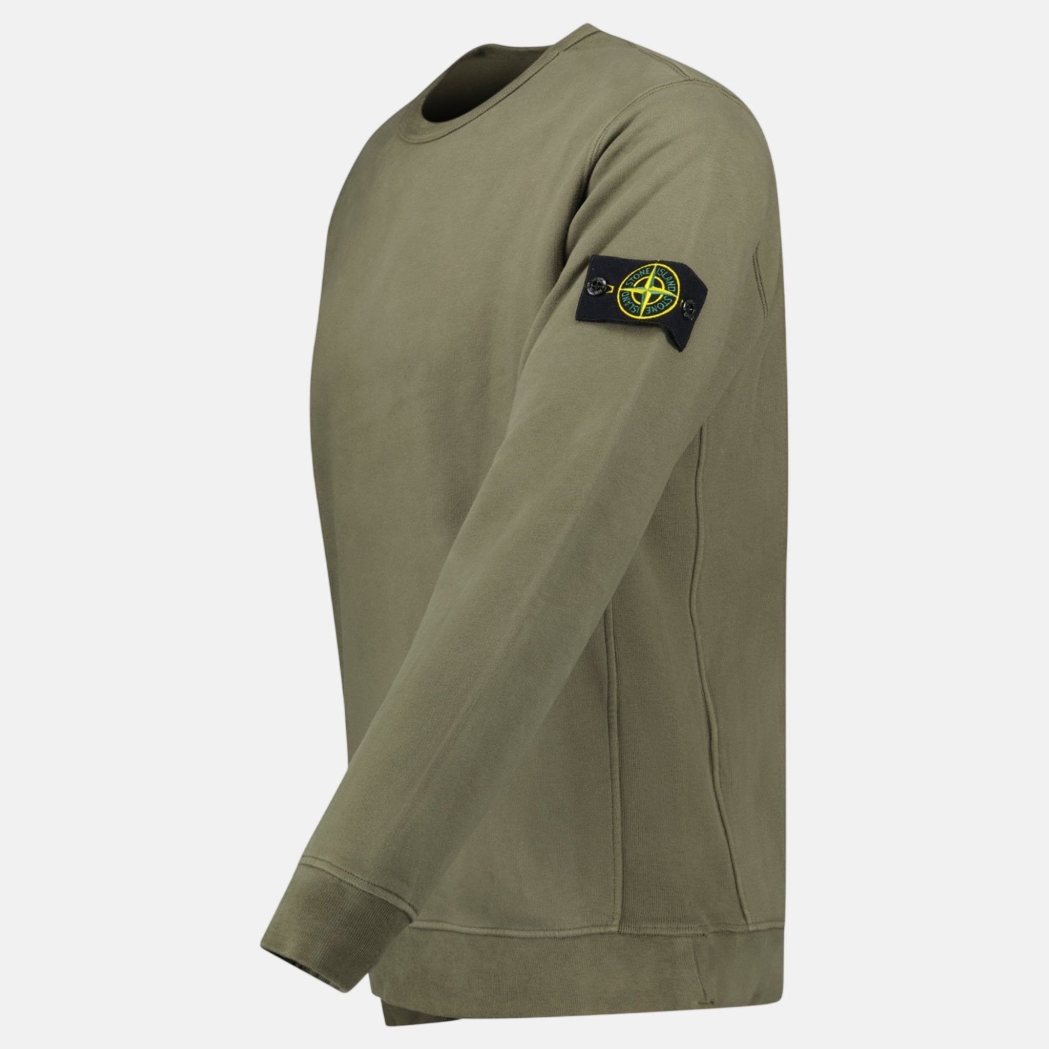 Stone Island Brushed Organic Cotton Sweatshirt Walnut Brown – O12 | Studio DOS by Designer Outlet Sales