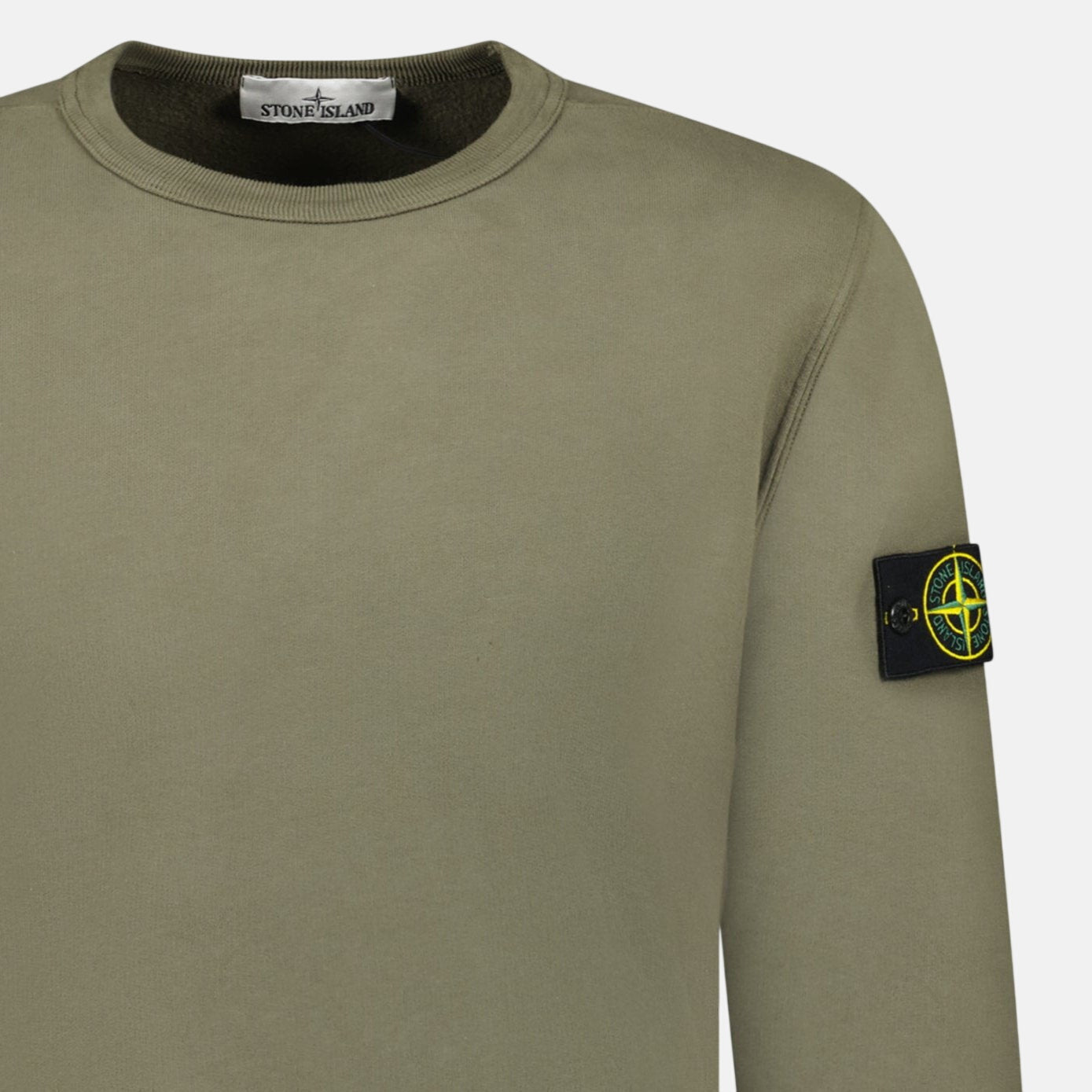 Stone Island Brushed Organic Cotton Sweatshirt Walnut Brown – O12 | Studio DOS by Designer Outlet Sales
