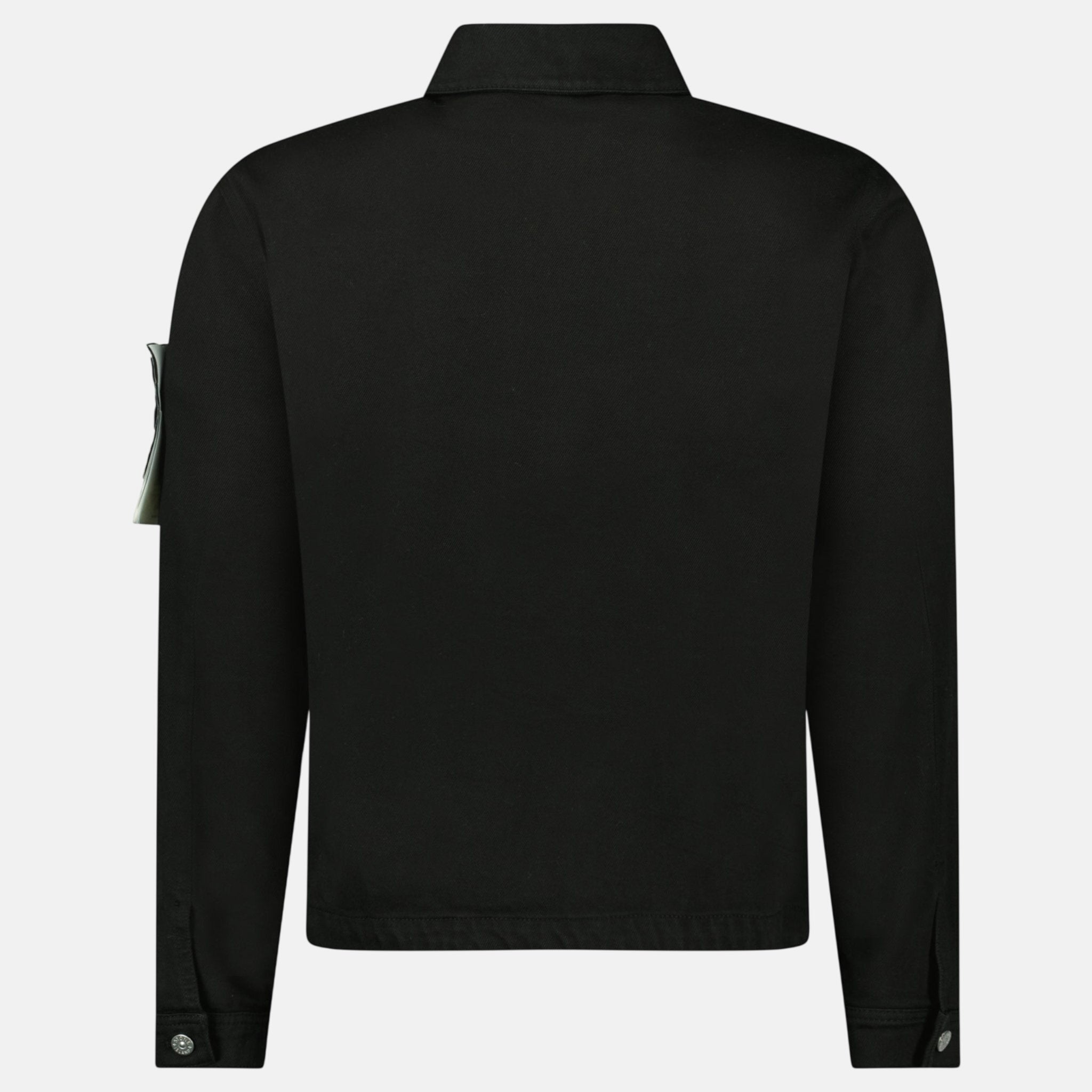 Stone Island Bull Denim - TC Coach Jacket Black – Rail 5 L | Studio DOS by Designer Outlet Sales