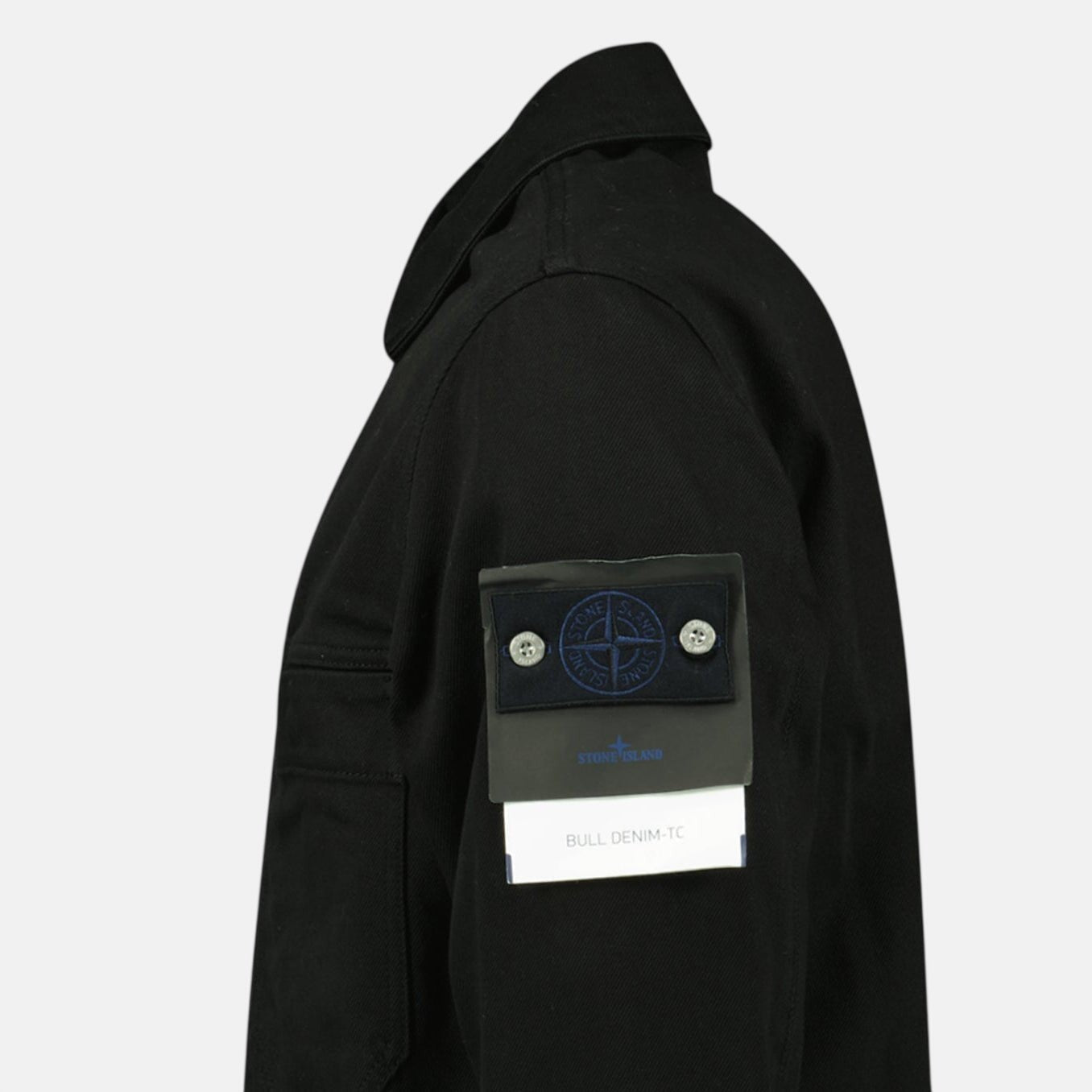 Stone Island Bull Denim - TC Coach Jacket Black – Rail 5 L | Studio DOS by Designer Outlet Sales