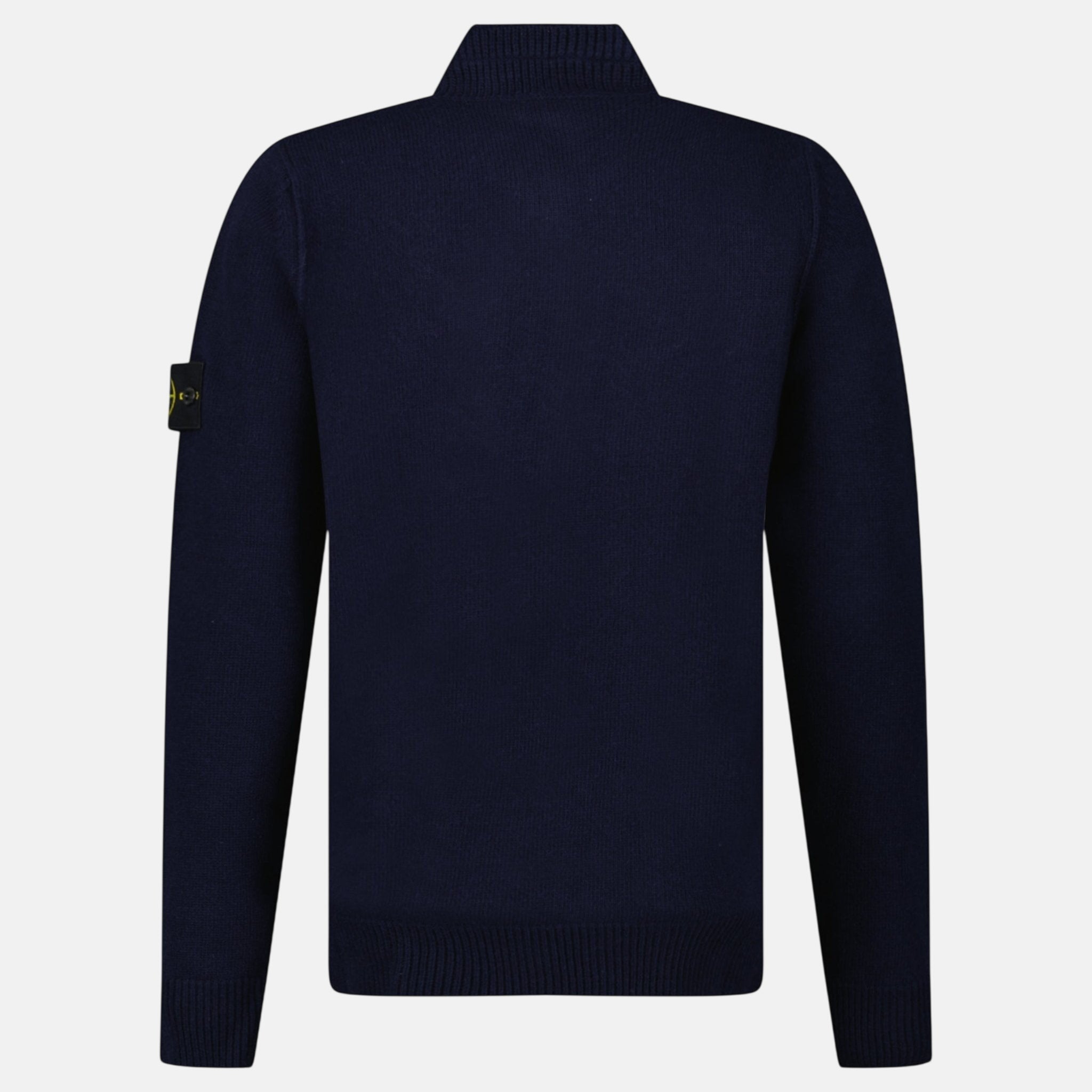 Stone Island Button Neck Jumper Navy – C68 | Studio DOS by Designer Outlet Sales