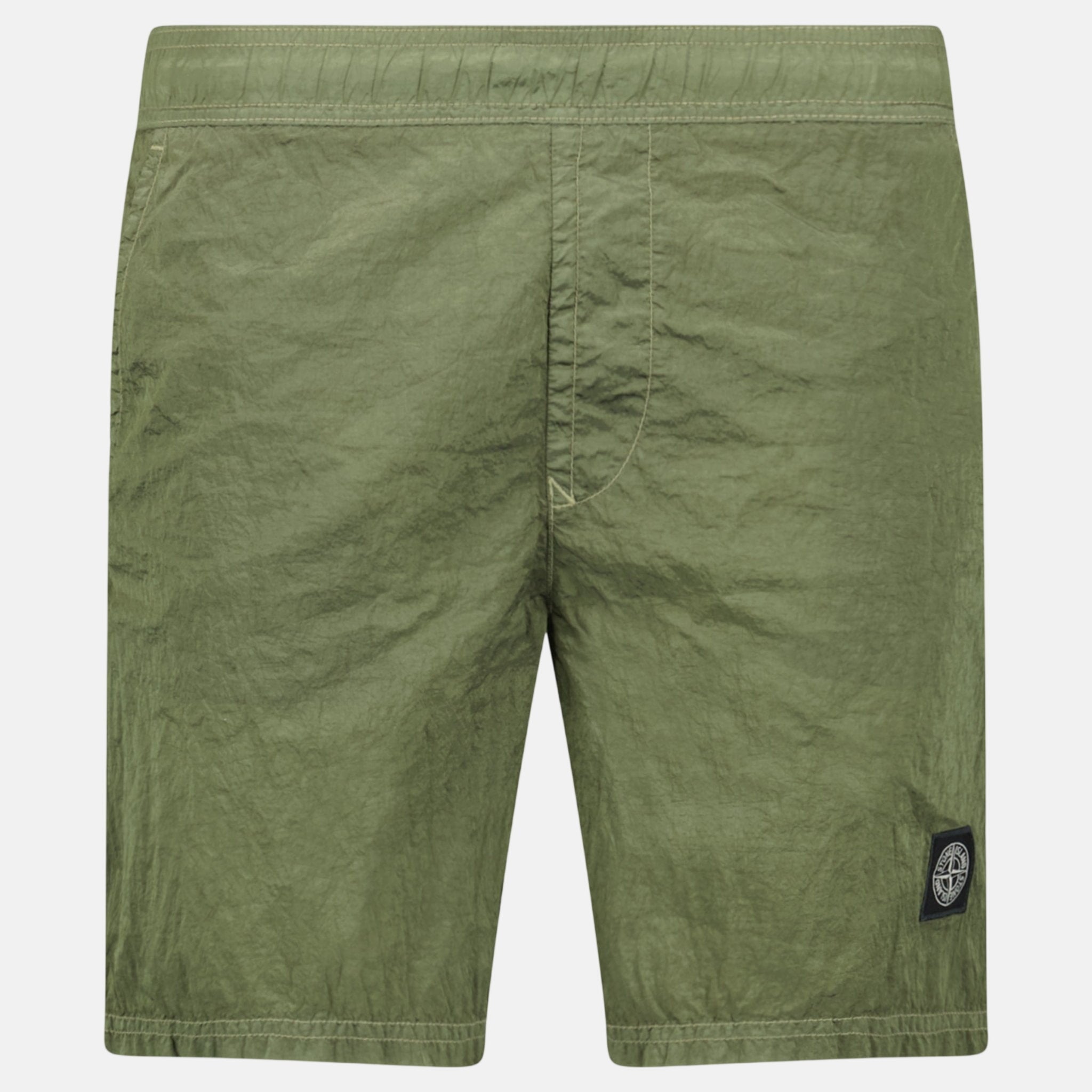 Stone Island Compass Chrome Swim Shorts Military Green – G32 | Studio DOS by Designer Outlet Sales