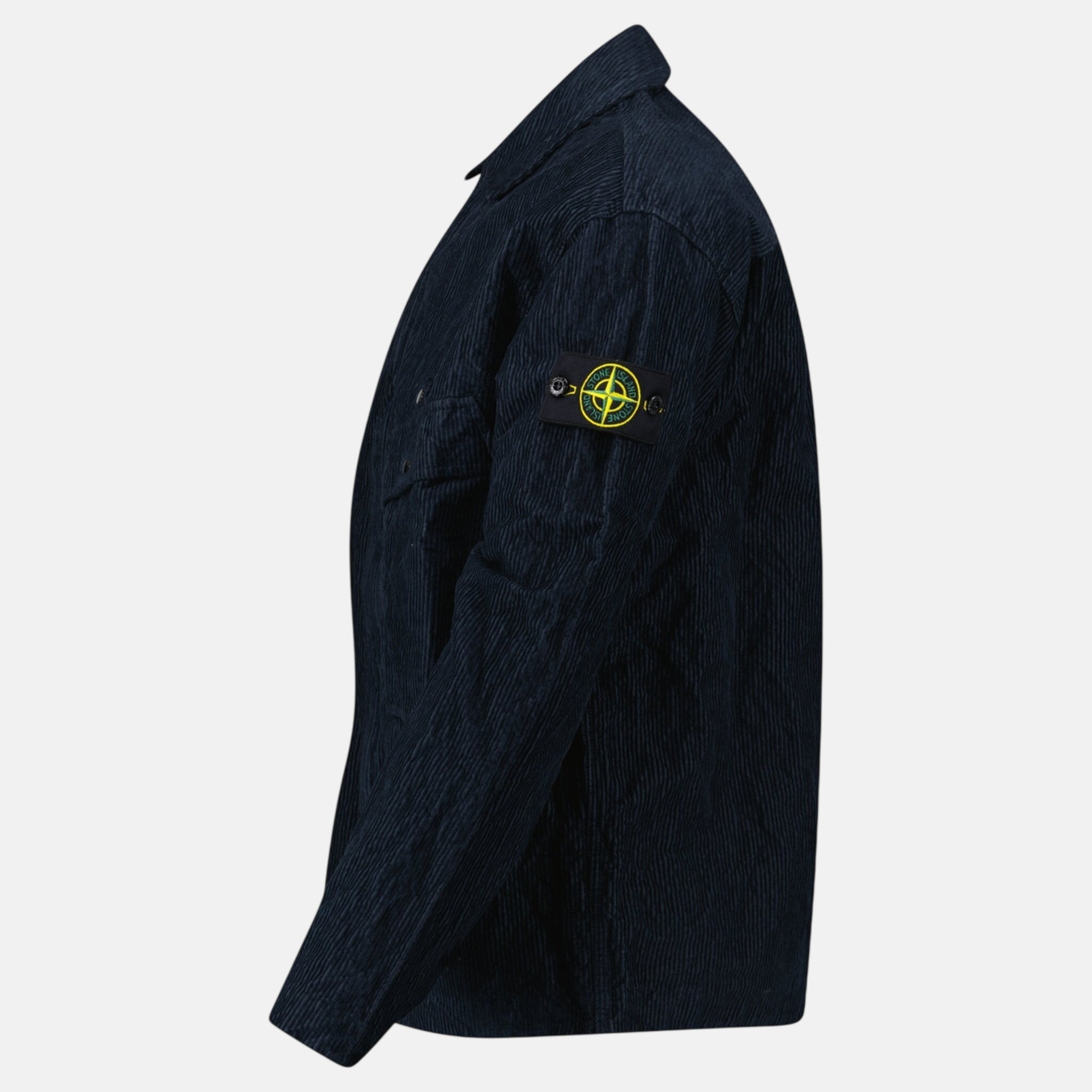 Stone Island Corduroy 500 TC Overshirt Navy Blue – A2 | Studio DOS by Designer Outlet Sales