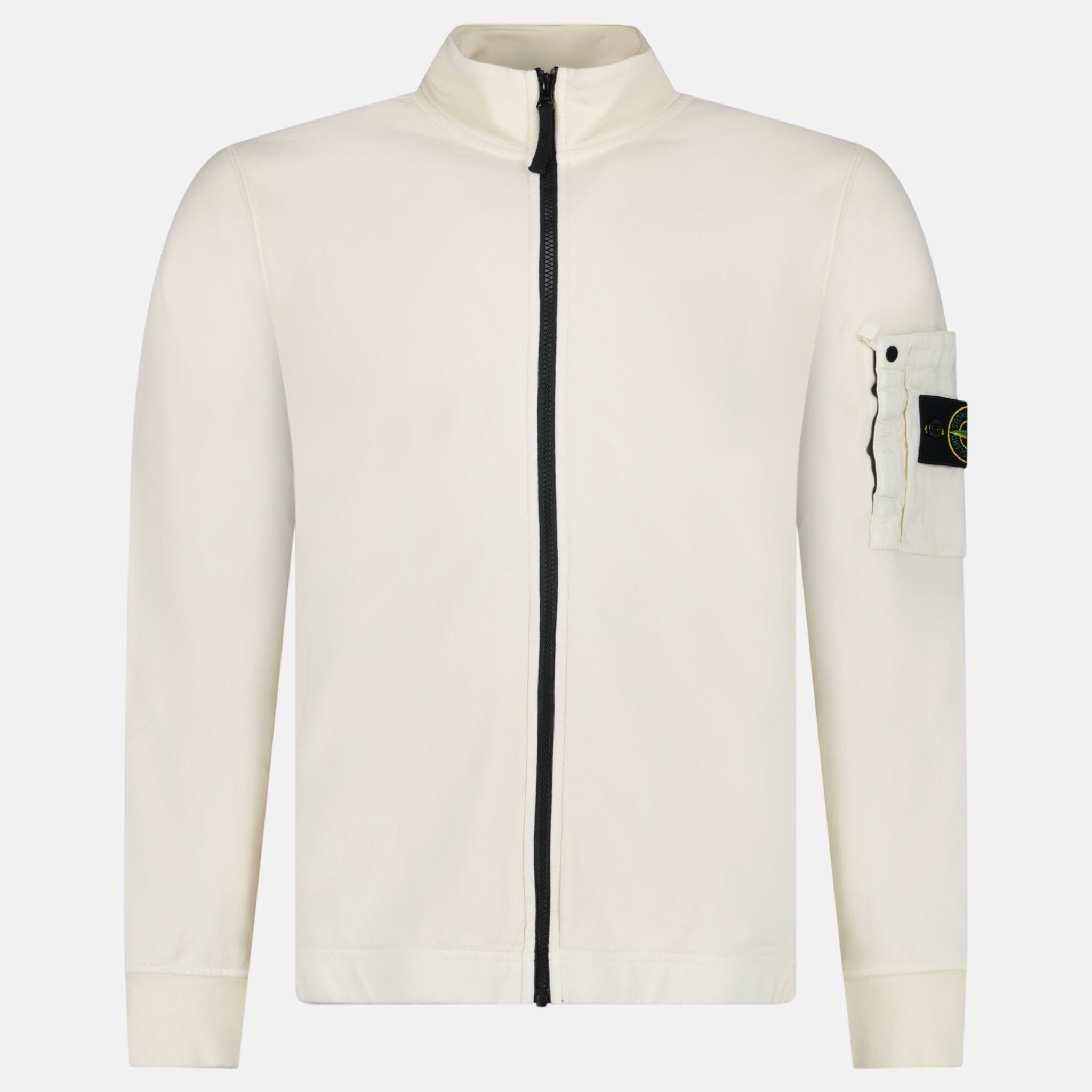 Stone Island Cotton Fleece Track Jacket Ivory – sku-57939770245501 | Studio DOS by Designer Outlet Sales
