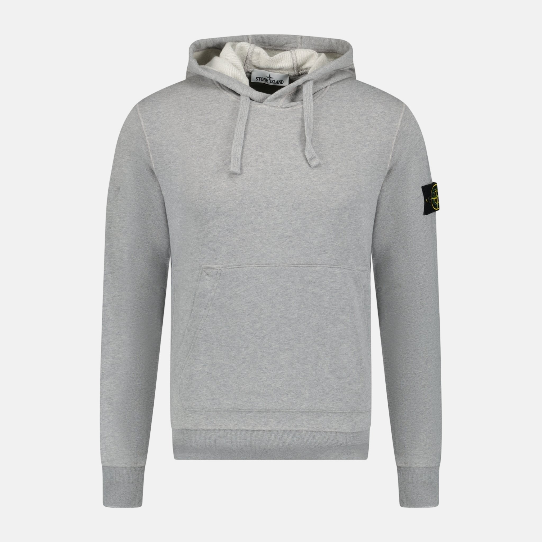 Stone Island Cotton Hooded Sweatshirt Grey – T1 | Studio DOS by Designer Outlet Sales