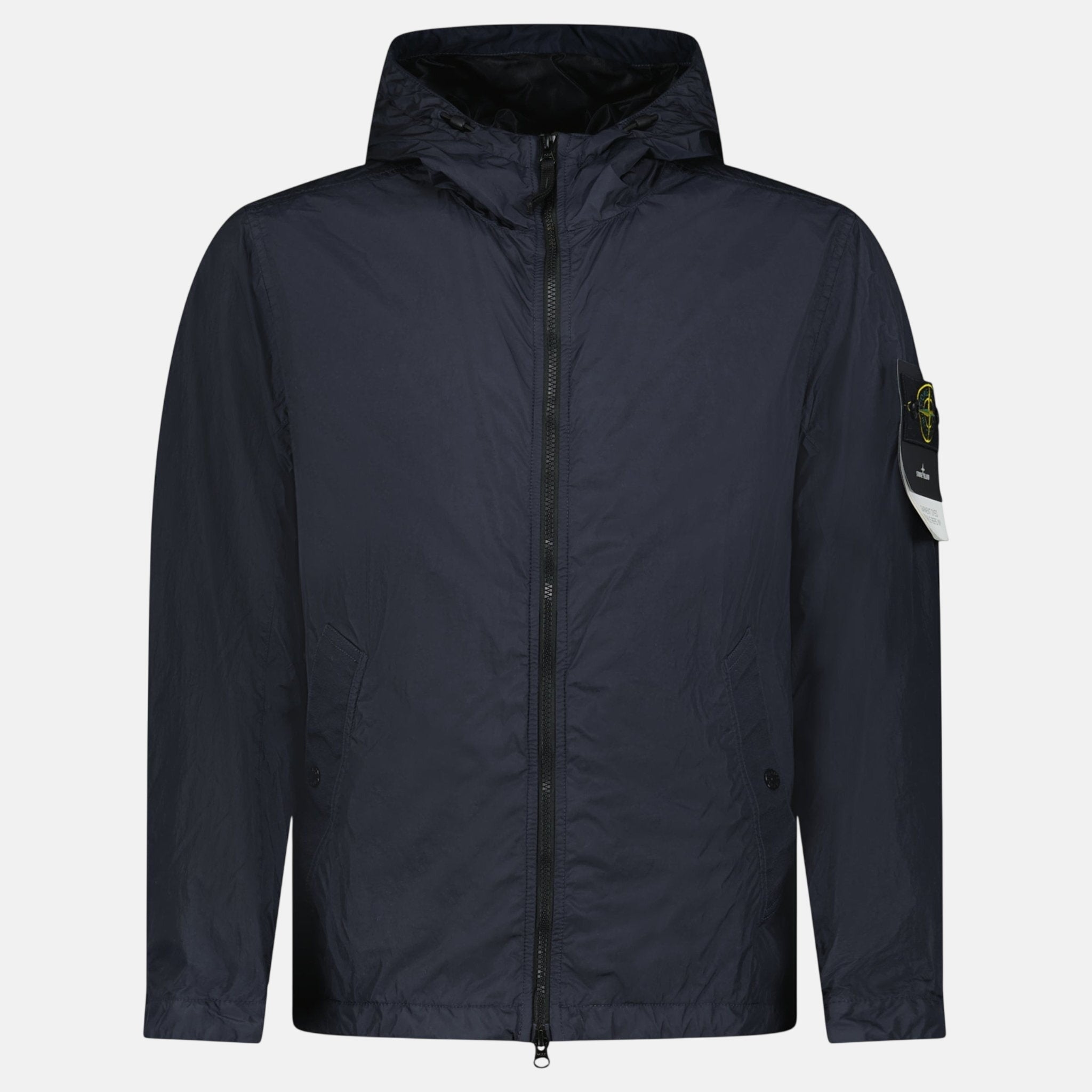 Stone Island Crinkle Reps NY Hooded Jacket Navy – sku-57723844166013 | Studio DOS by Designer Outlet Sales