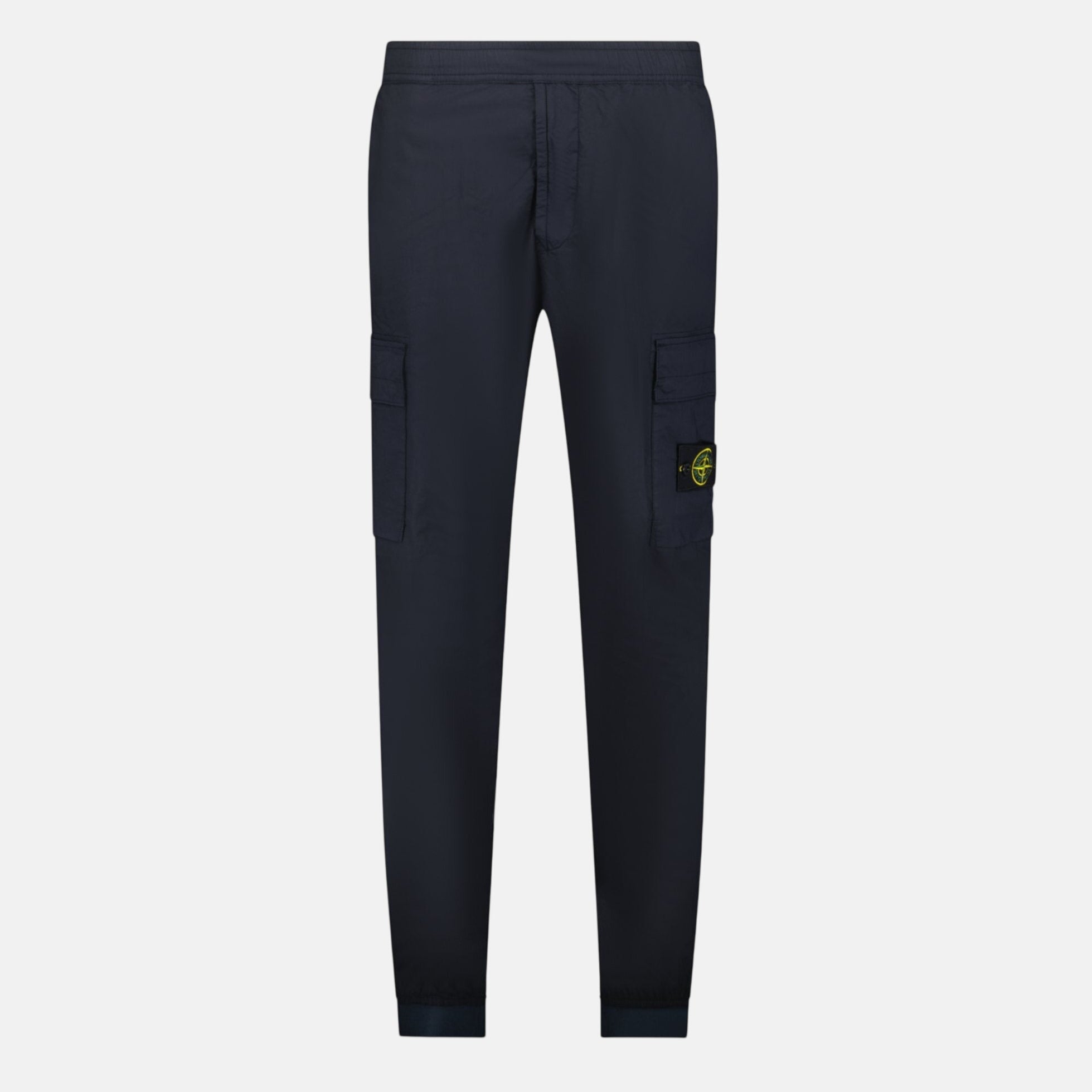 Stone Island Cuffed Cargo Trousers Navy – A14 | Studio DOS by Designer Outlet Sales