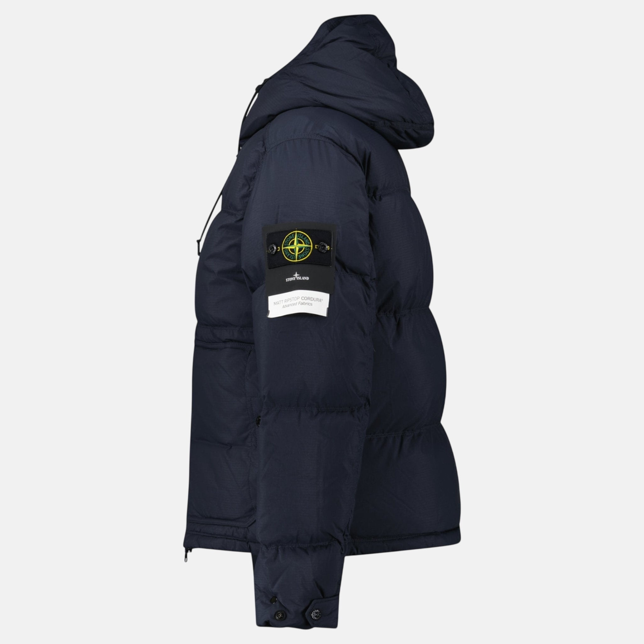 Stone Island Down Matte Ripstop Cordura® Advanced Fabric Parka Navy – Rail 5 U | Studio DOS by Designer Outlet Sales