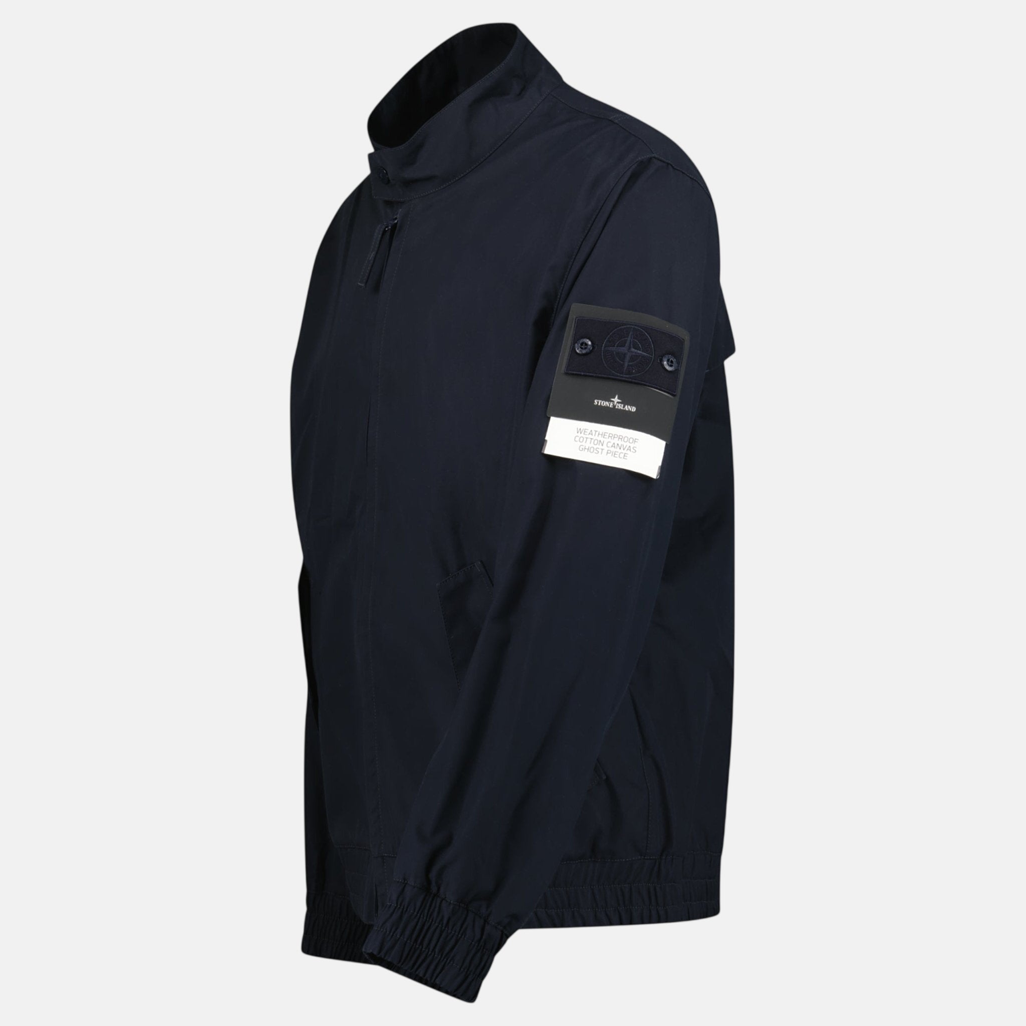 Stone Island Ghost Series Weatherproof Cotton Canvas Jacket Navy – B4 | Studio DOS by Designer Outlet Sales