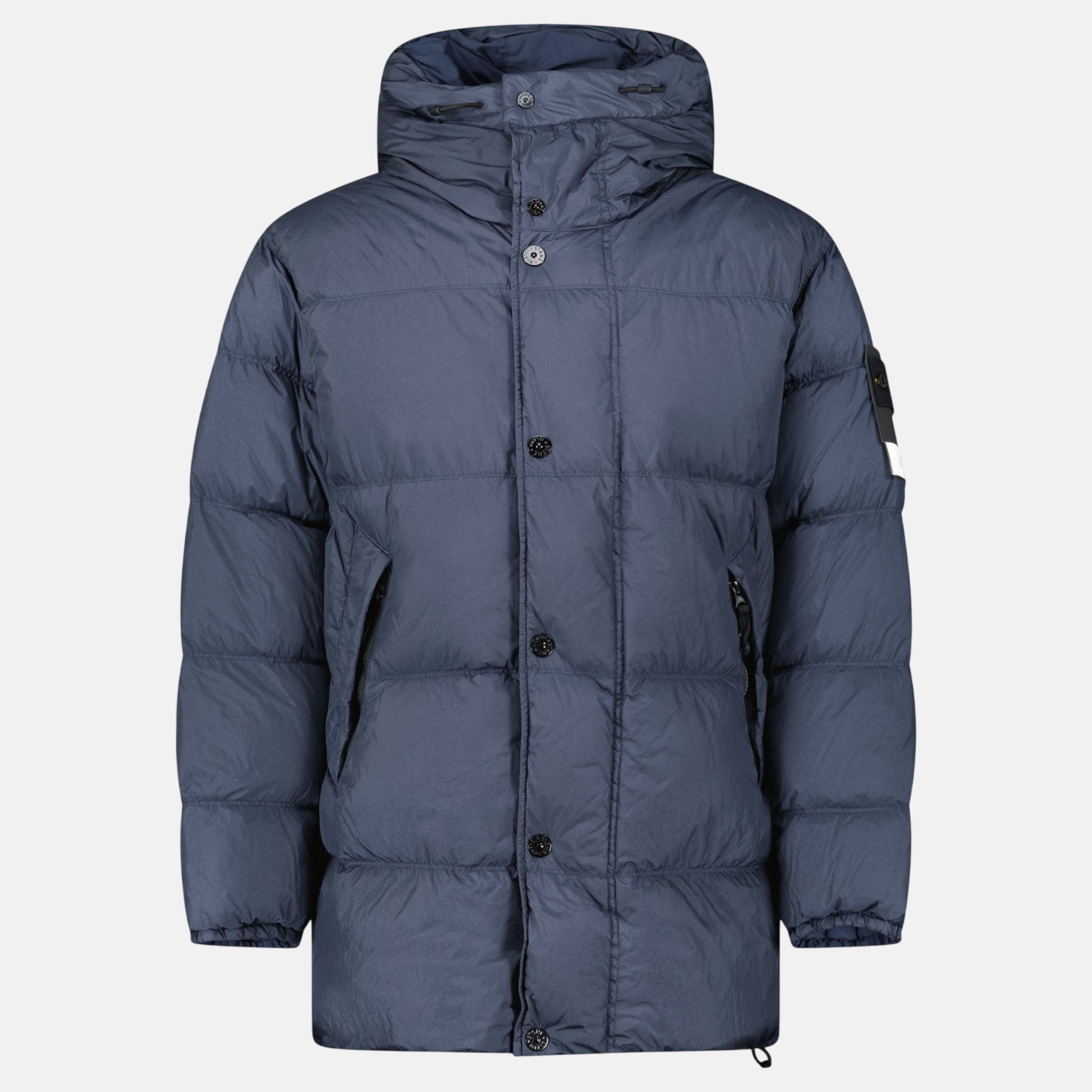 Stone Island Hooded Down Crinkle Reps NY Jacket Navy – Rail 5 U | Studio DOS by Designer Outlet Sales