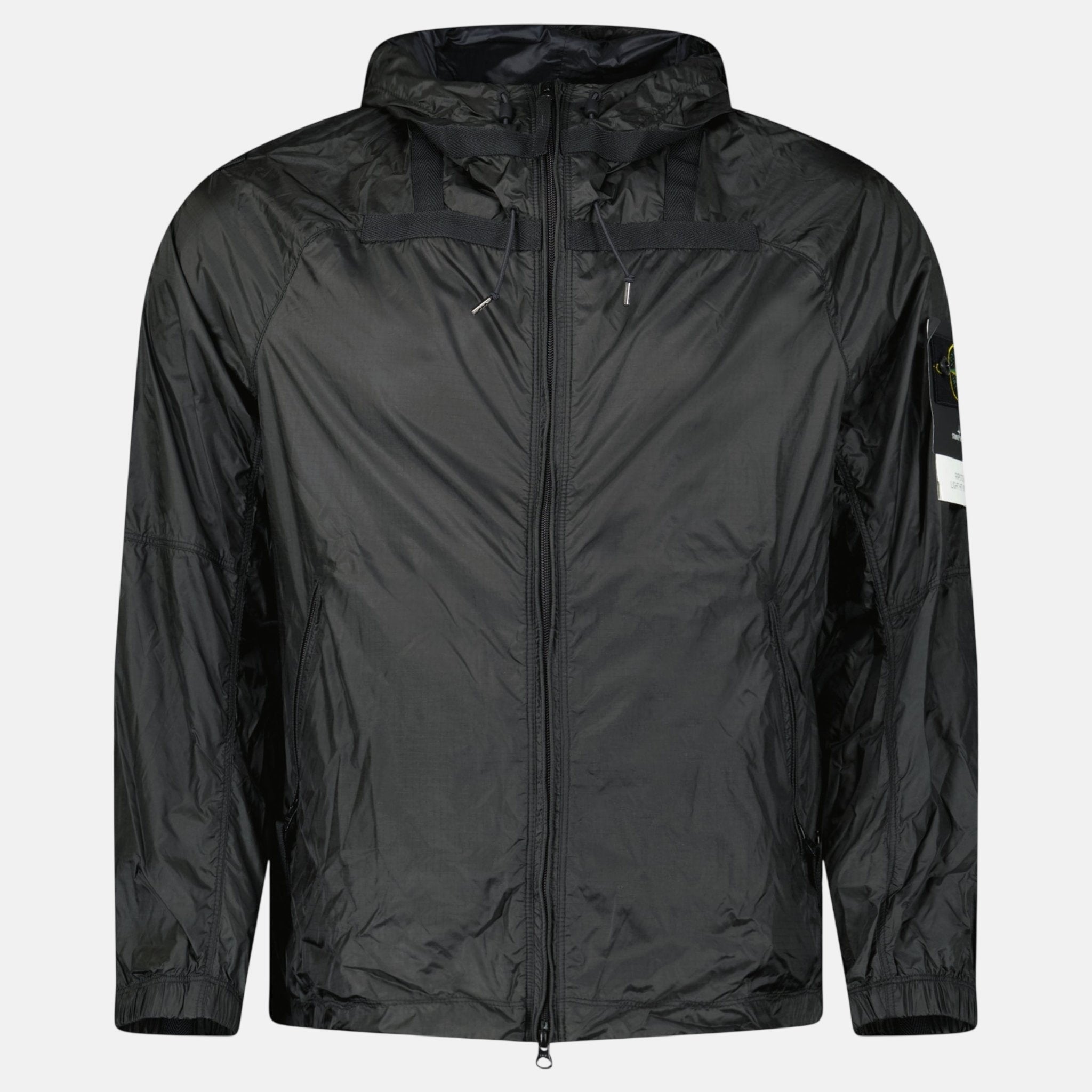 Stone Island Light Hooded Jacket Black – G31 | Studio DOS by Designer Outlet Sales
