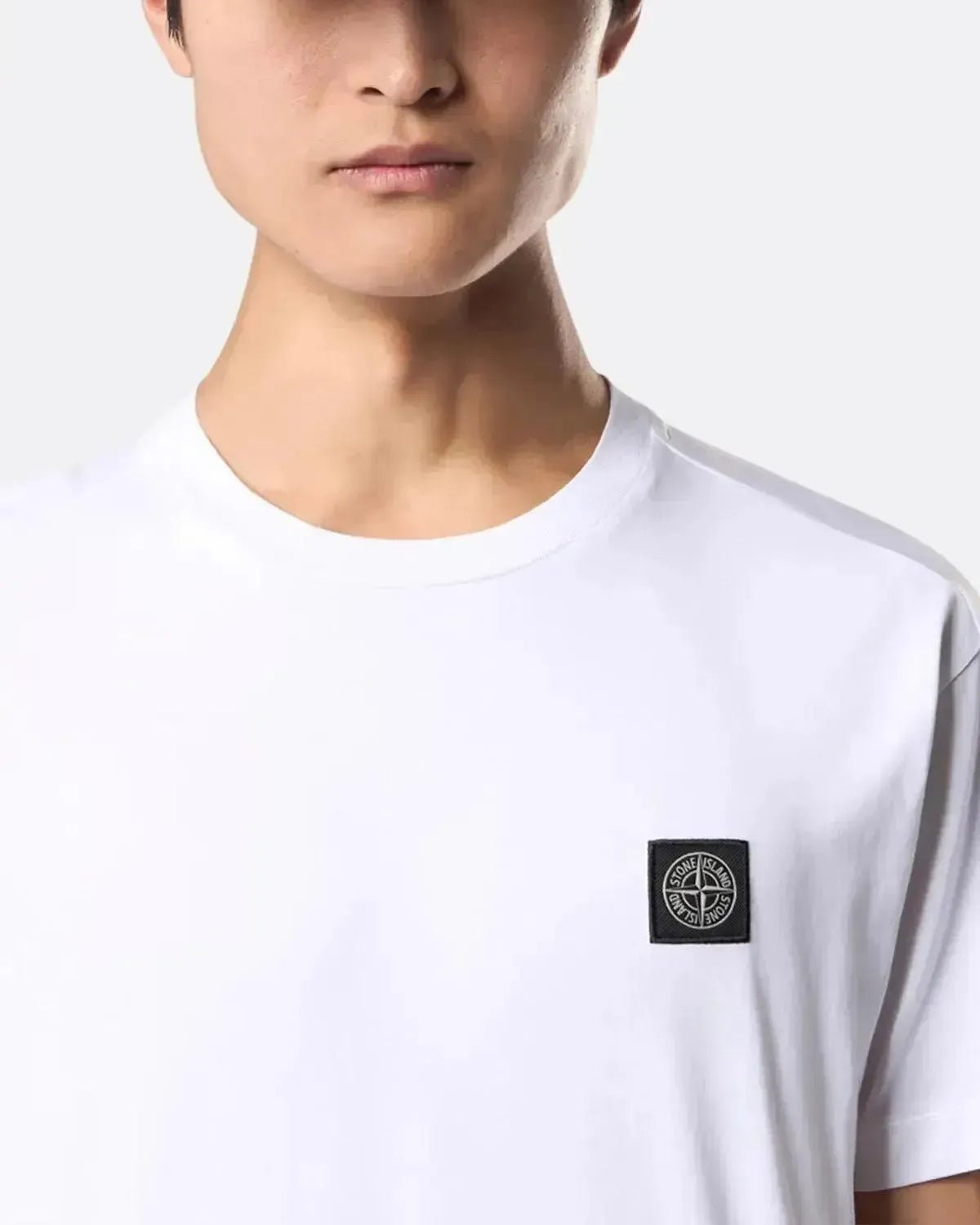 STONE ISLAND MENS 2100027 60/2 COTTON JERSEY SLIM FIT T - SHIRT WHITE – STONE-ISLAND-K2S152100027-S0013-V0001-S | Studio DOS by Designer Outlet Sales
