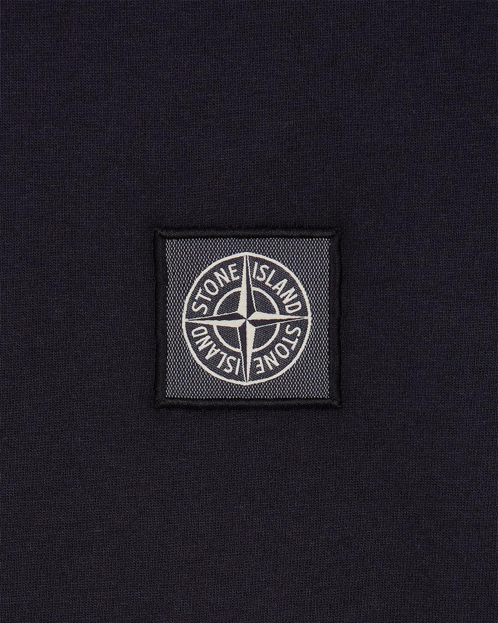 STONE ISLAND MENS 23757 FISSATO EFFECT T-SHIRT NAVY-Designer Outlet Sales