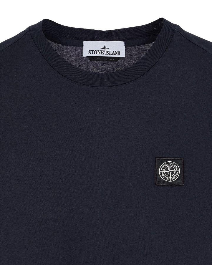 STONE ISLAND MENS 24113 COMPASS BADGE T-SHIRT NAVY-Designer Outlet Sales