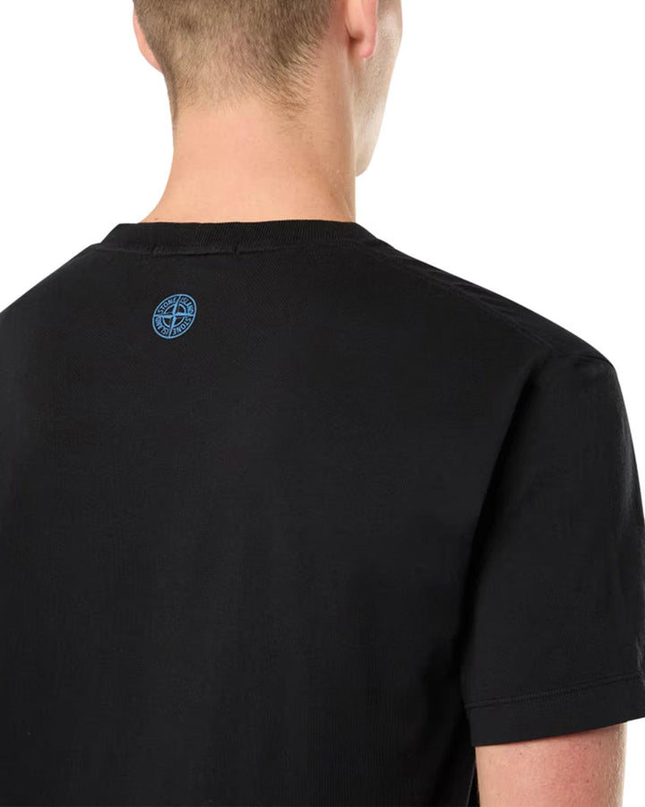 STONE ISLAND MENS 2NS80 INSTITUTIONAL THREE T-SHIRT BLACK-Designer Outlet Sales