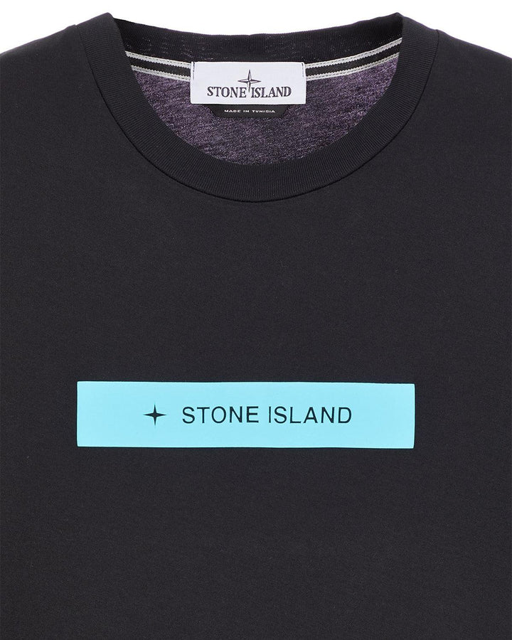 STONE ISLAND MENS 2NS82 MICRO GRAPHICS TWO T-SHIRT BLACK-Designer Outlet Sales