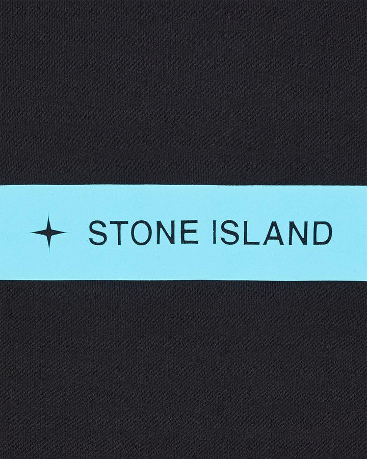 STONE ISLAND MENS 2NS82 MICRO GRAPHICS TWO T-SHIRT BLACK-Designer Outlet Sales